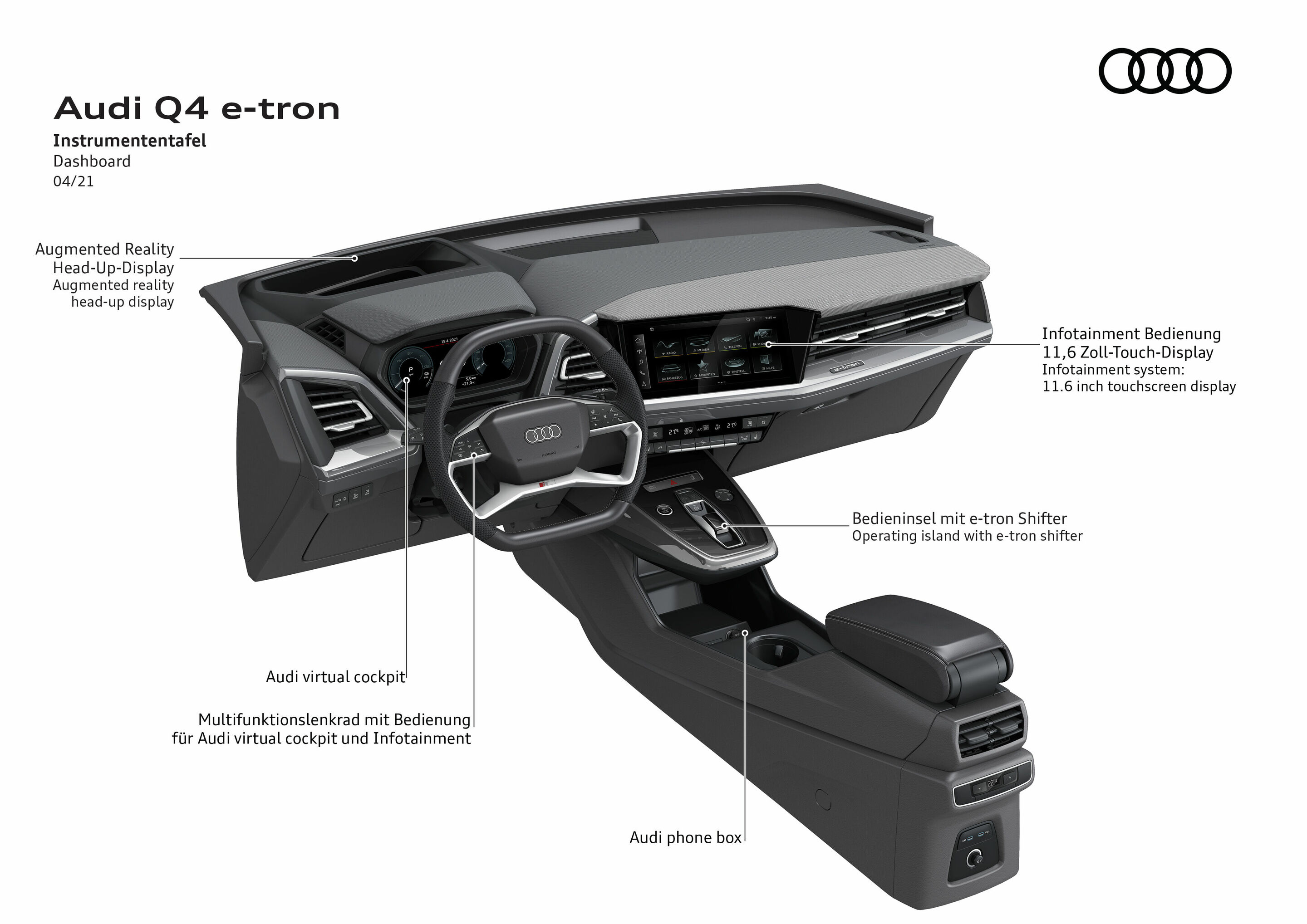 Audi Q4 e-tron phone box 