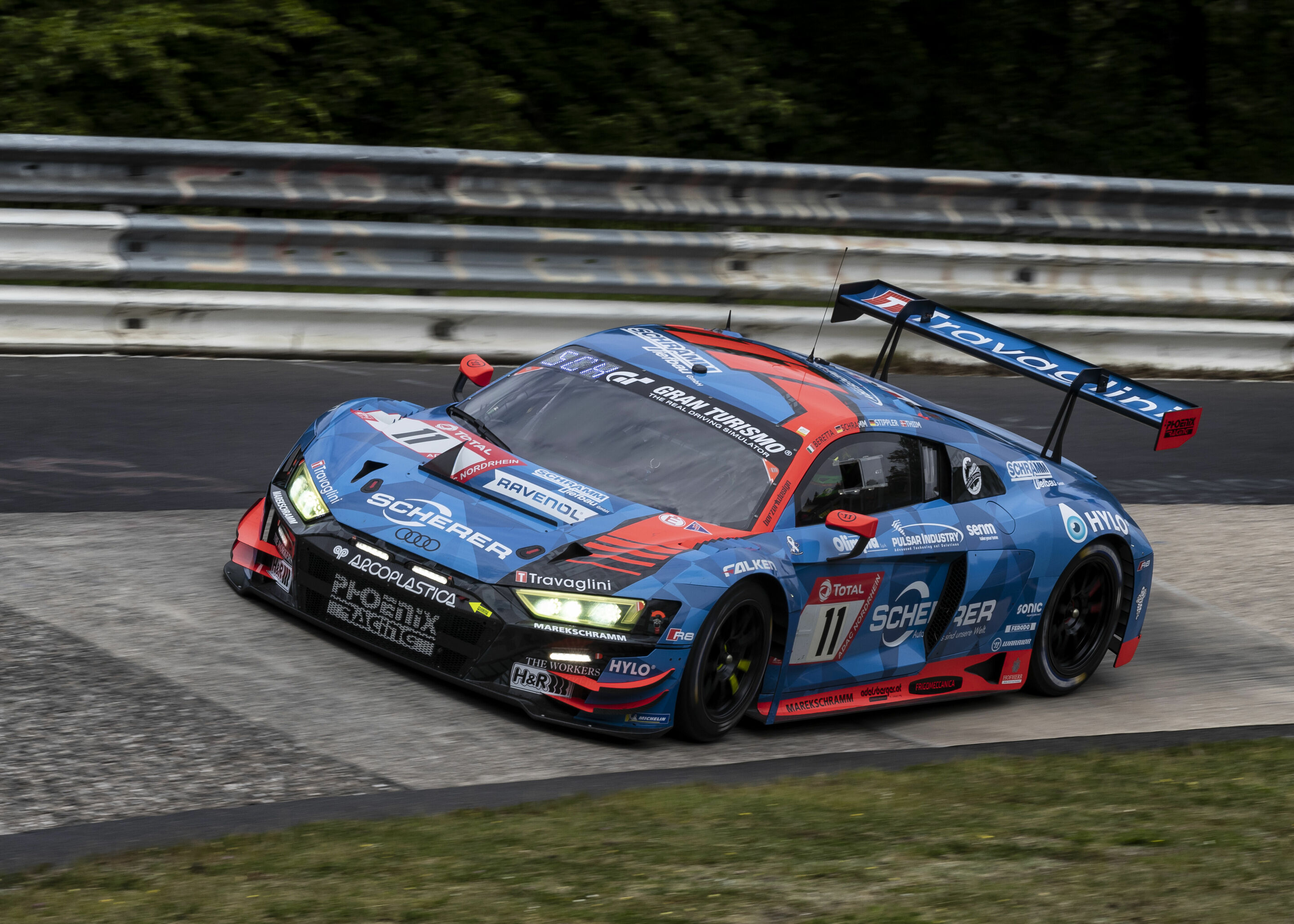 24h Nürburgring 2021 - Audi R8 LMS #11 (Phoenix Racing), Michele Beretta/Kim-Luis Schramm/Frank Stippler/Nicki Thiim