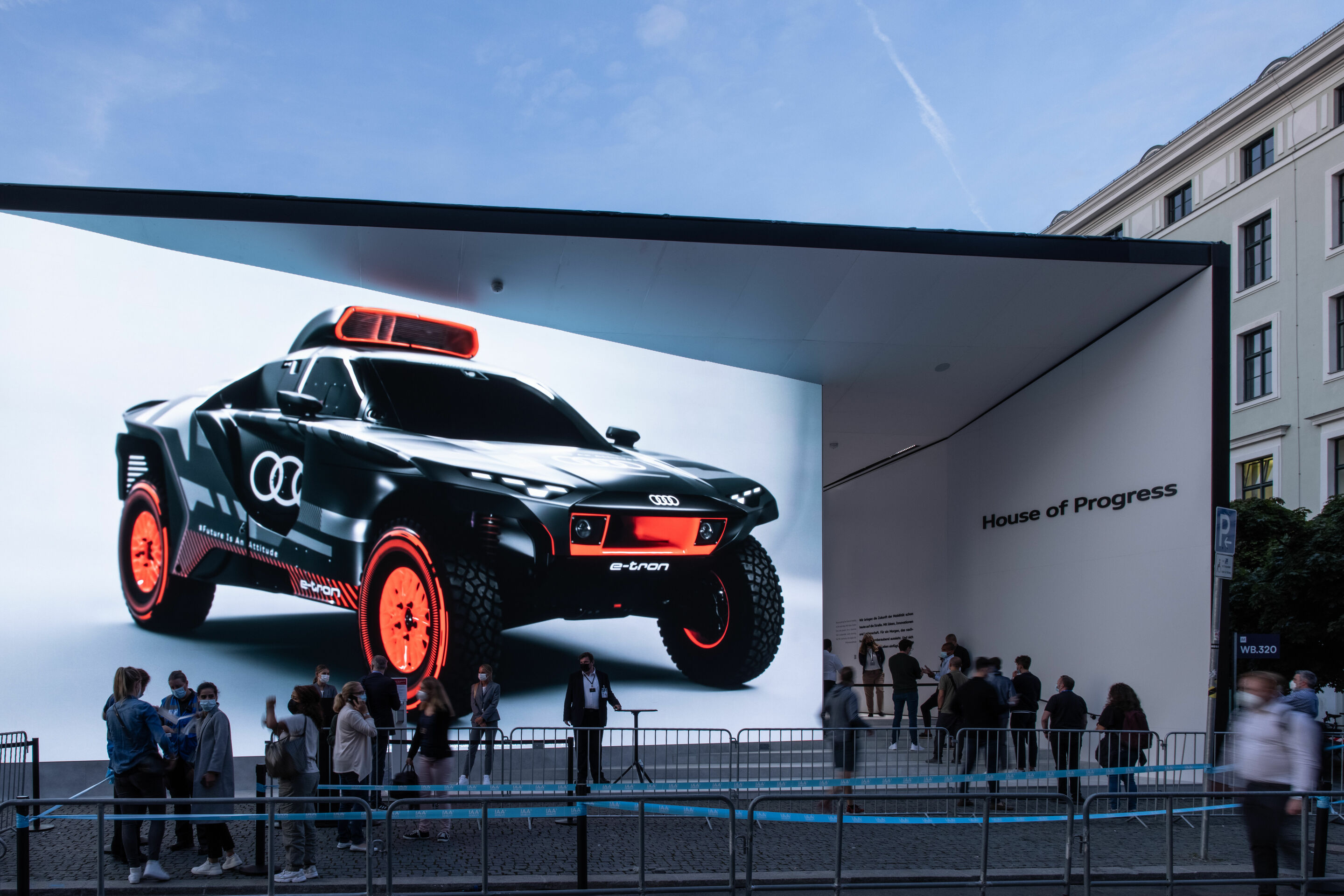 Impressionen des Audi-Auftritts bei der IAA Mobility 2021 in München