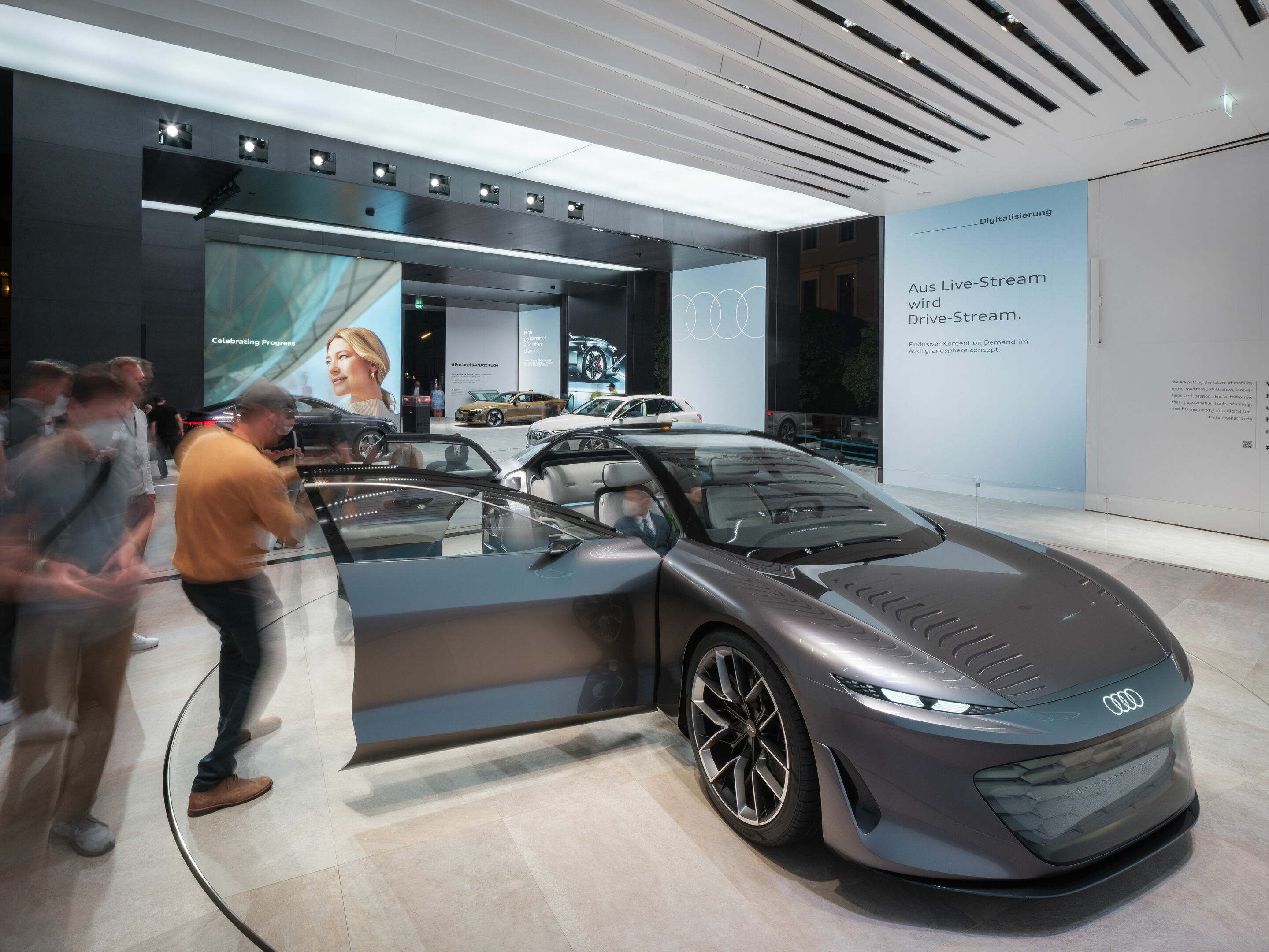Impressionen des Audi-Auftritts bei der IAA Mobility 2021 in München