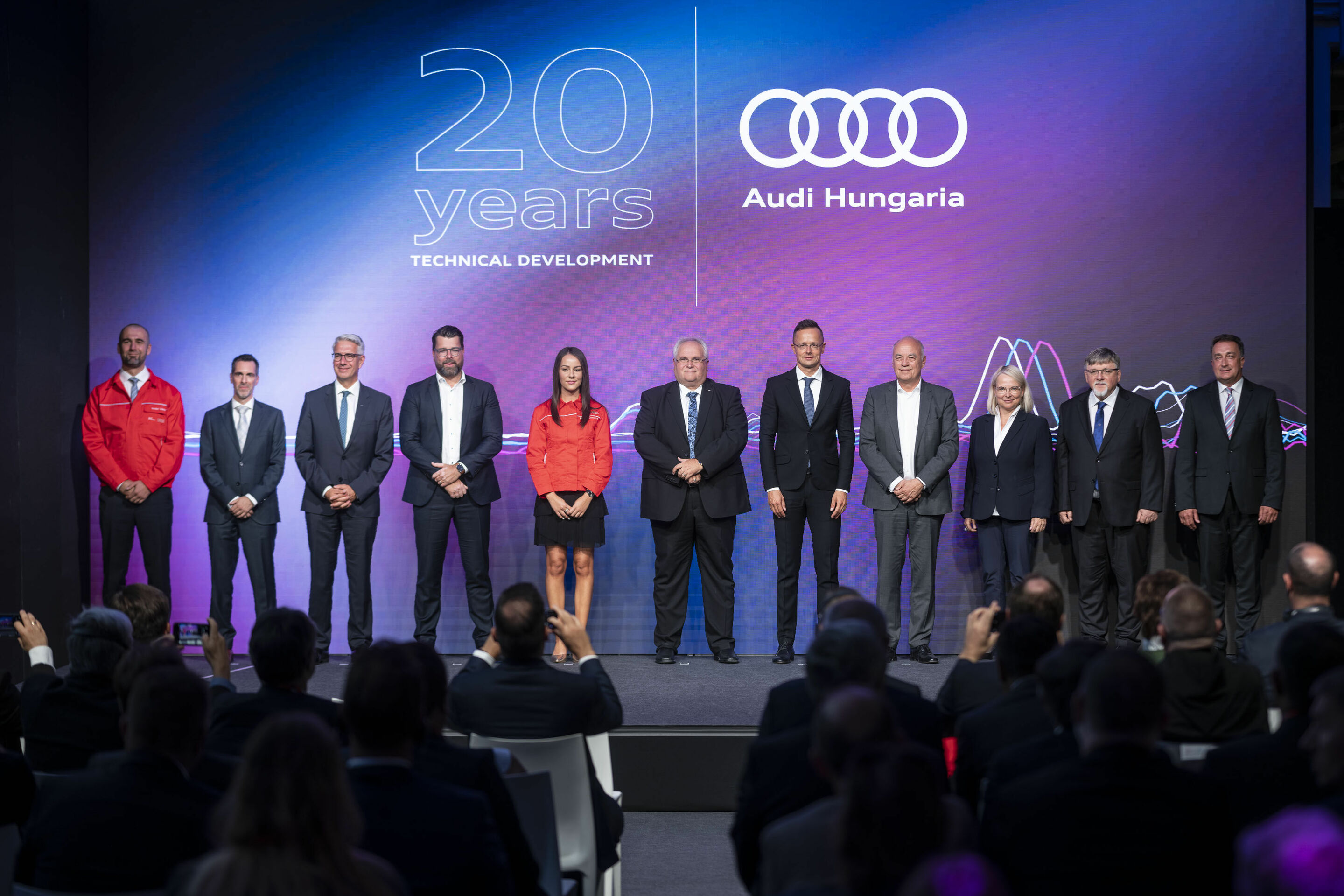 Audi Hungaria celebrates 20 years of Technical Development and gives a glimpse into the future