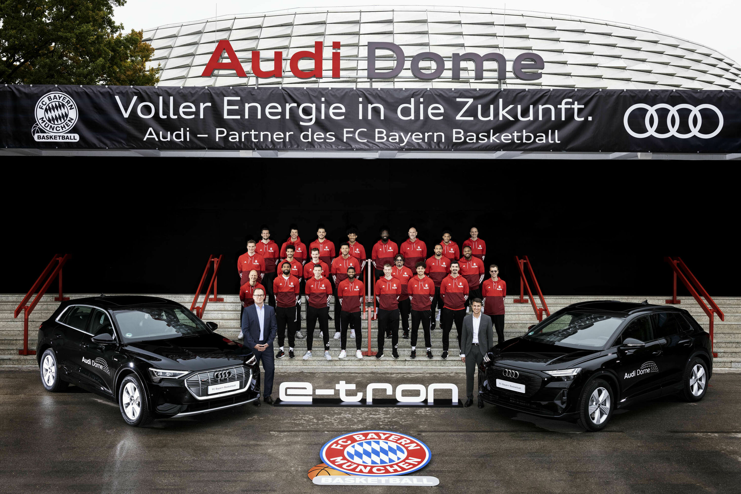 Audi elektrifiziert die Basketballer des FC Bayern