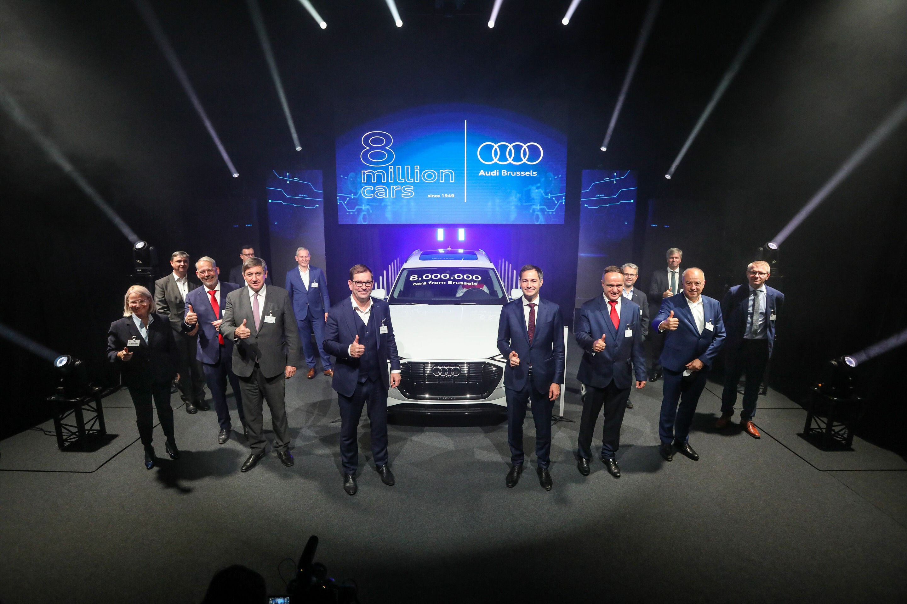 A pioneer in electric mobility and sustainability: Audi Brussels produces its eight millionth car.