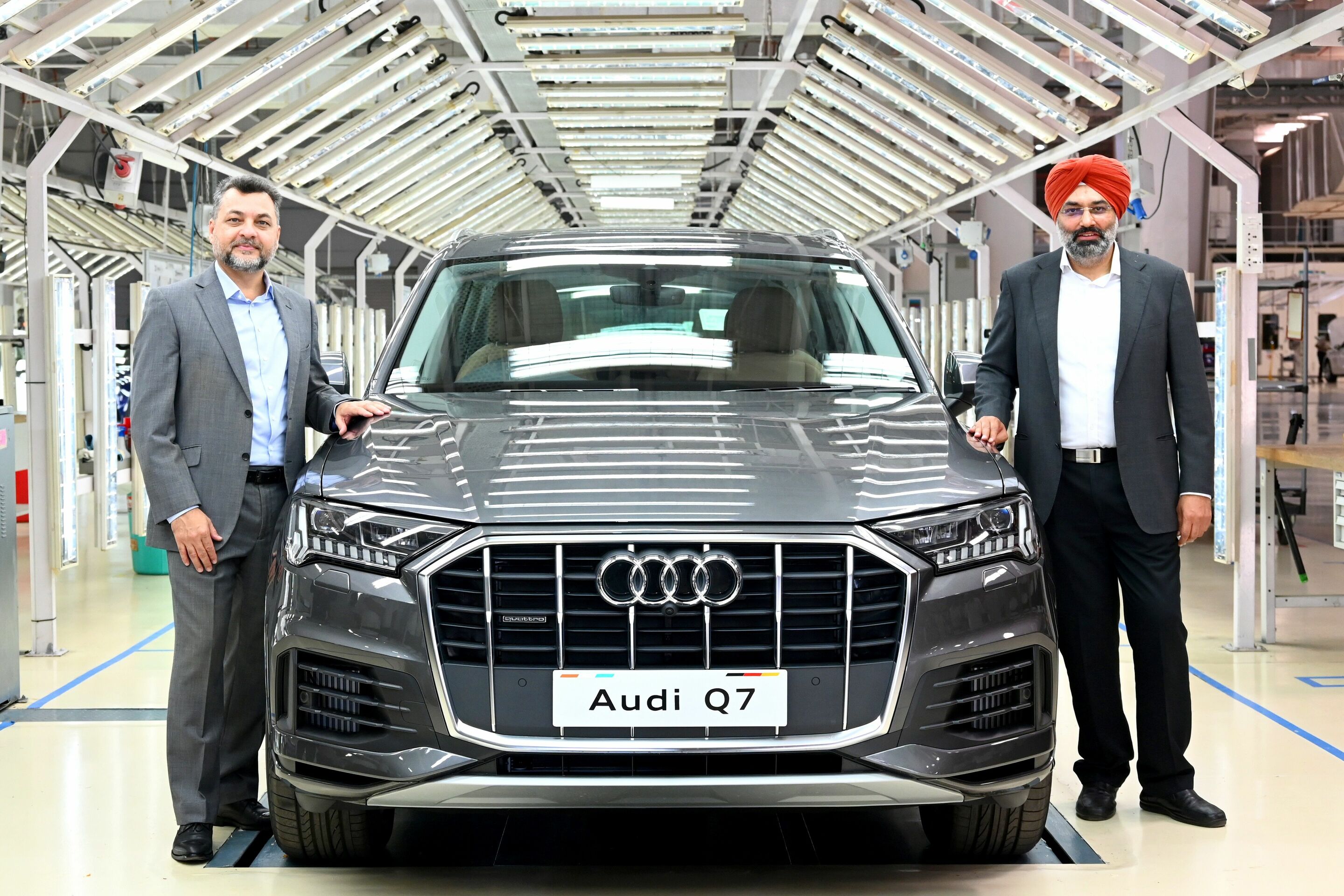 Audi India beings local production of the Audi Q7 at the SAVWIPL plant in Aurangabad.