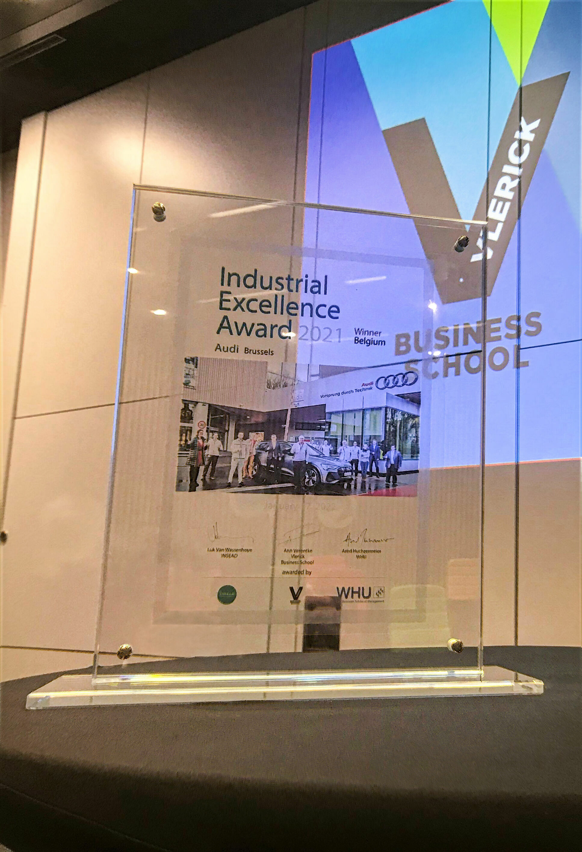 Audi Brussels wins the 2021 Industrial Excellence Award Belgium