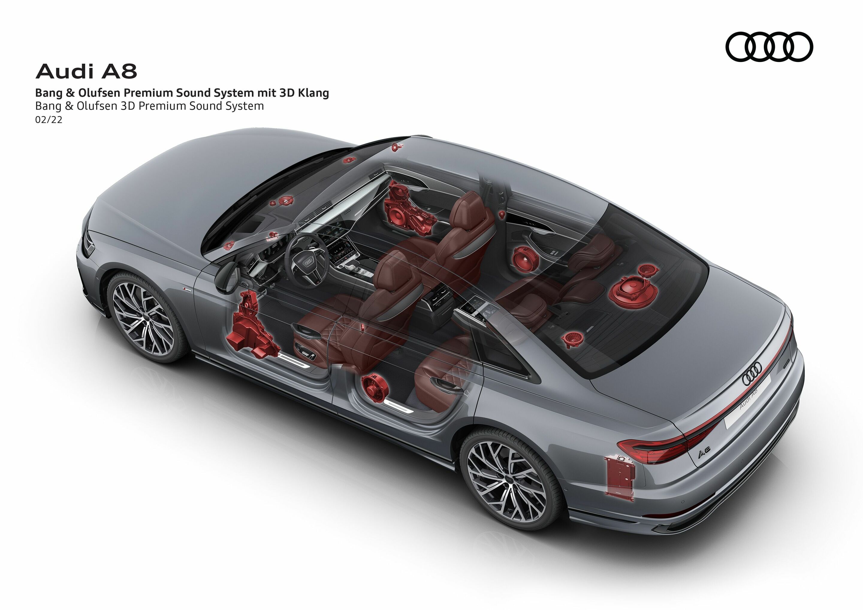 Illustration - Audi A8 - Bang & Olufsen 3D Premium Sound System