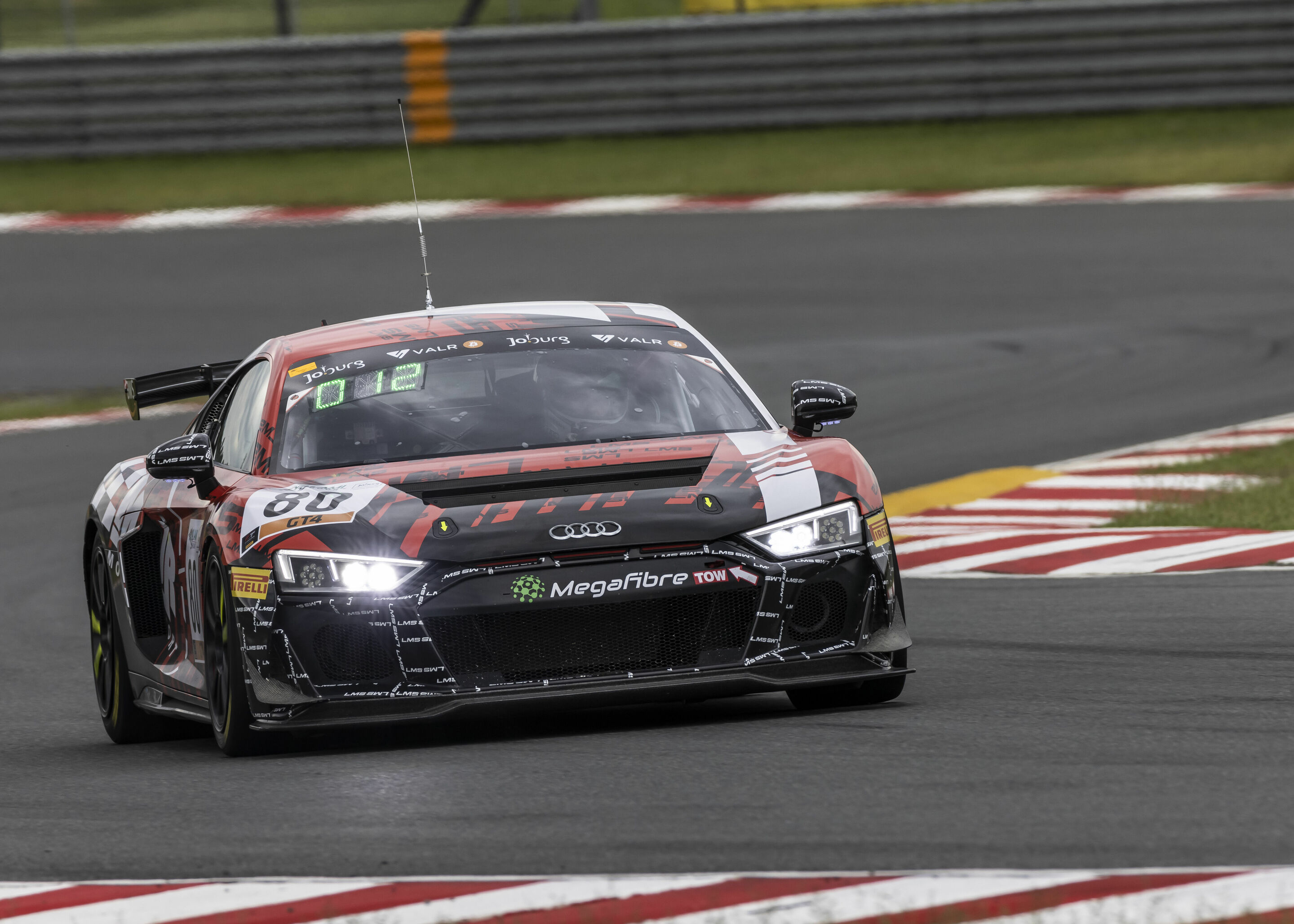 9h Kyalami 2021 - Audi R8 LMS GT4 #80 (MJR Motorsport), Marius Jackson/Mo Mia/Mikaeel Pitamber