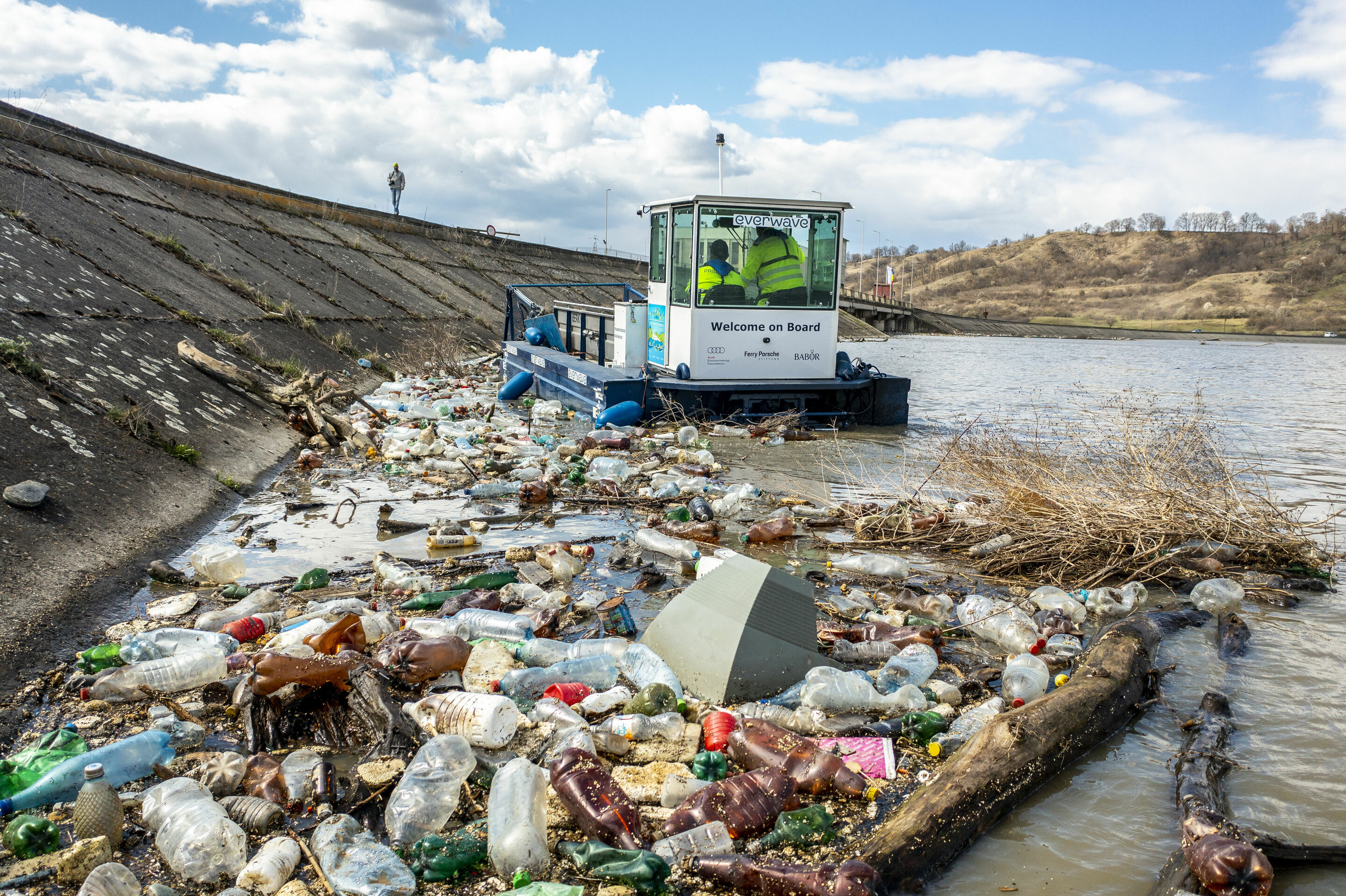 Donau-Clean-up-Mission in Rumänien