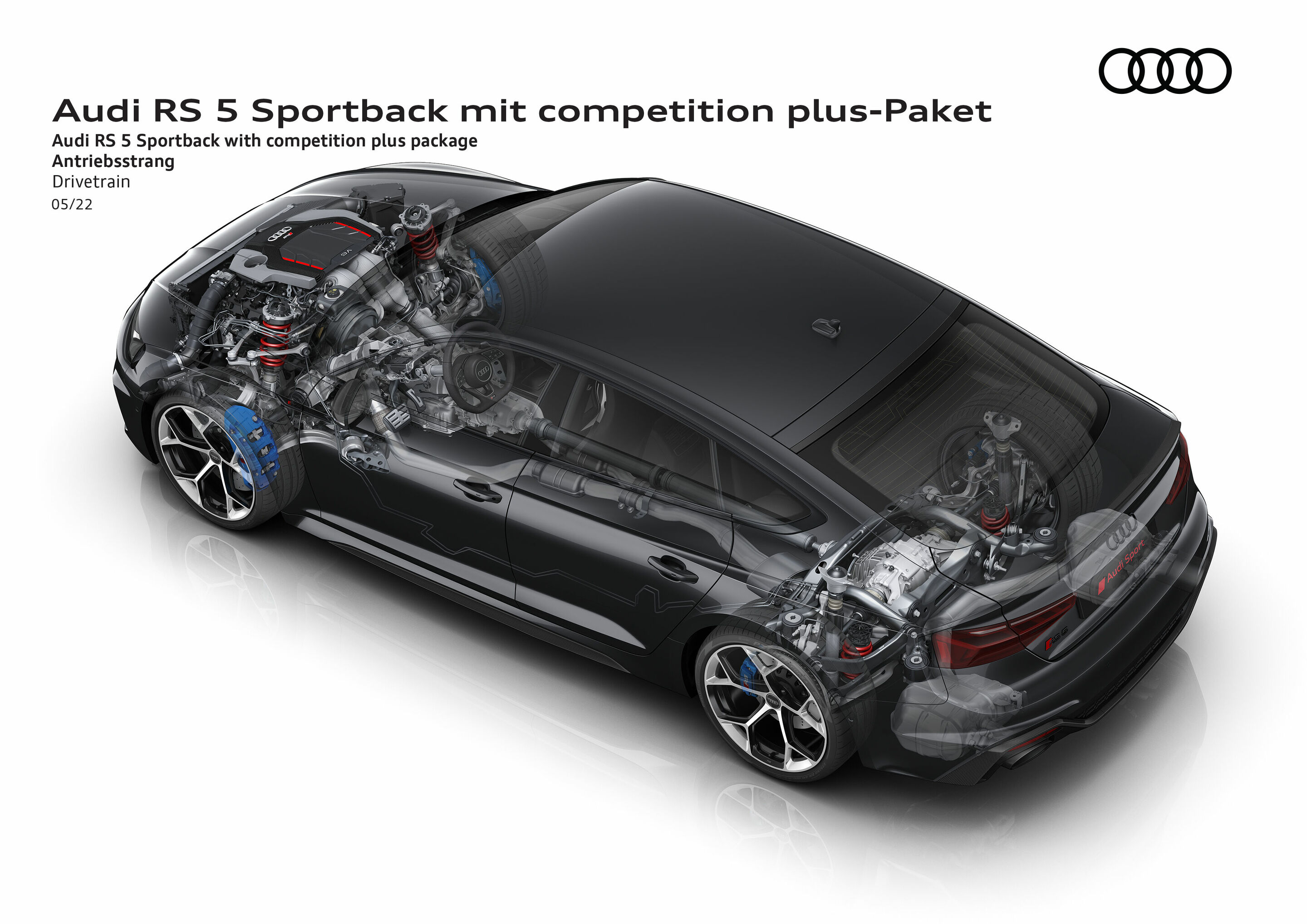 Illustration - Audi RS 5 Sportback with competition plus package - Drivetrain