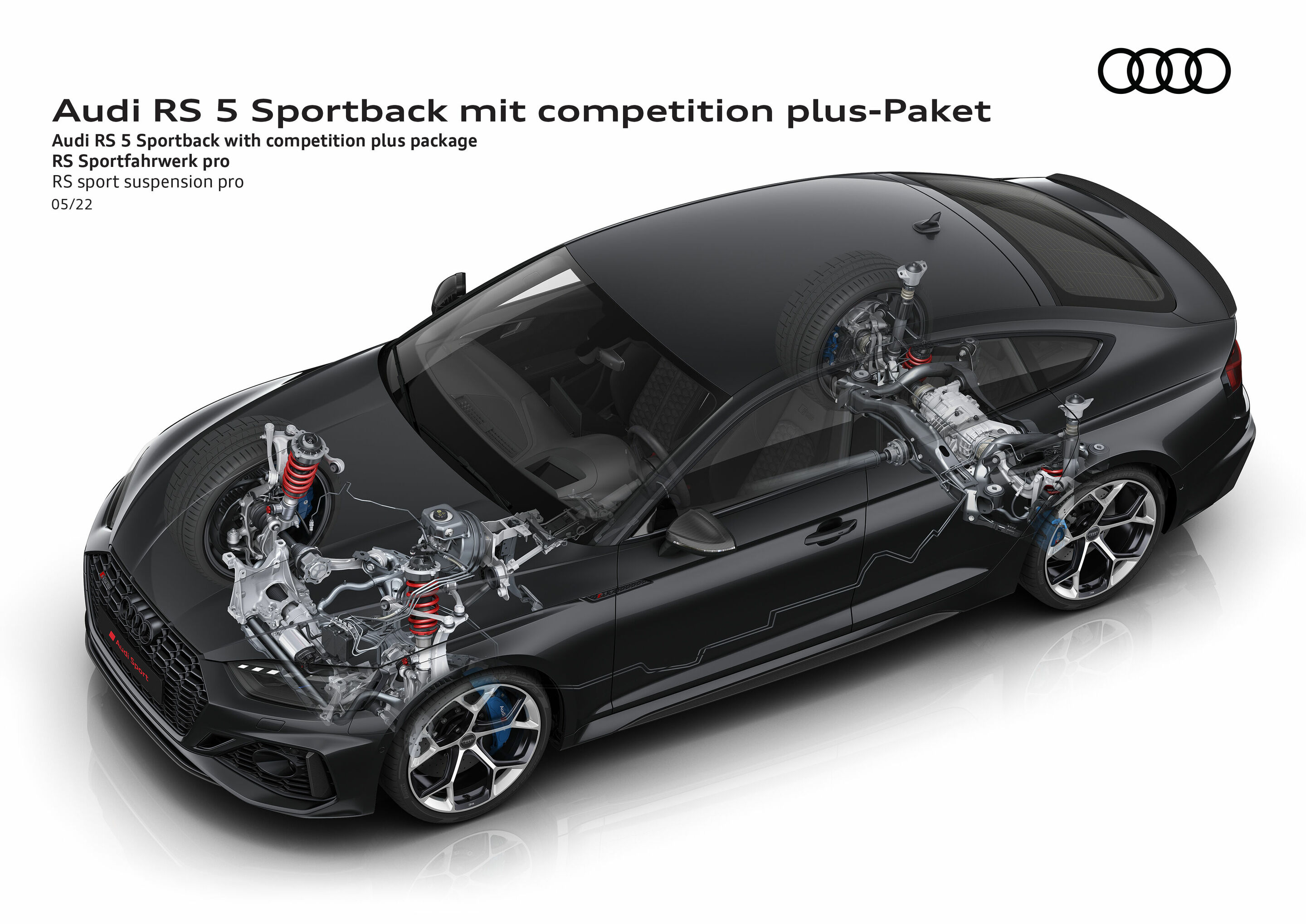Illustration - Audi RS 5 Sportback with competition plus package - RS sport suspension pro