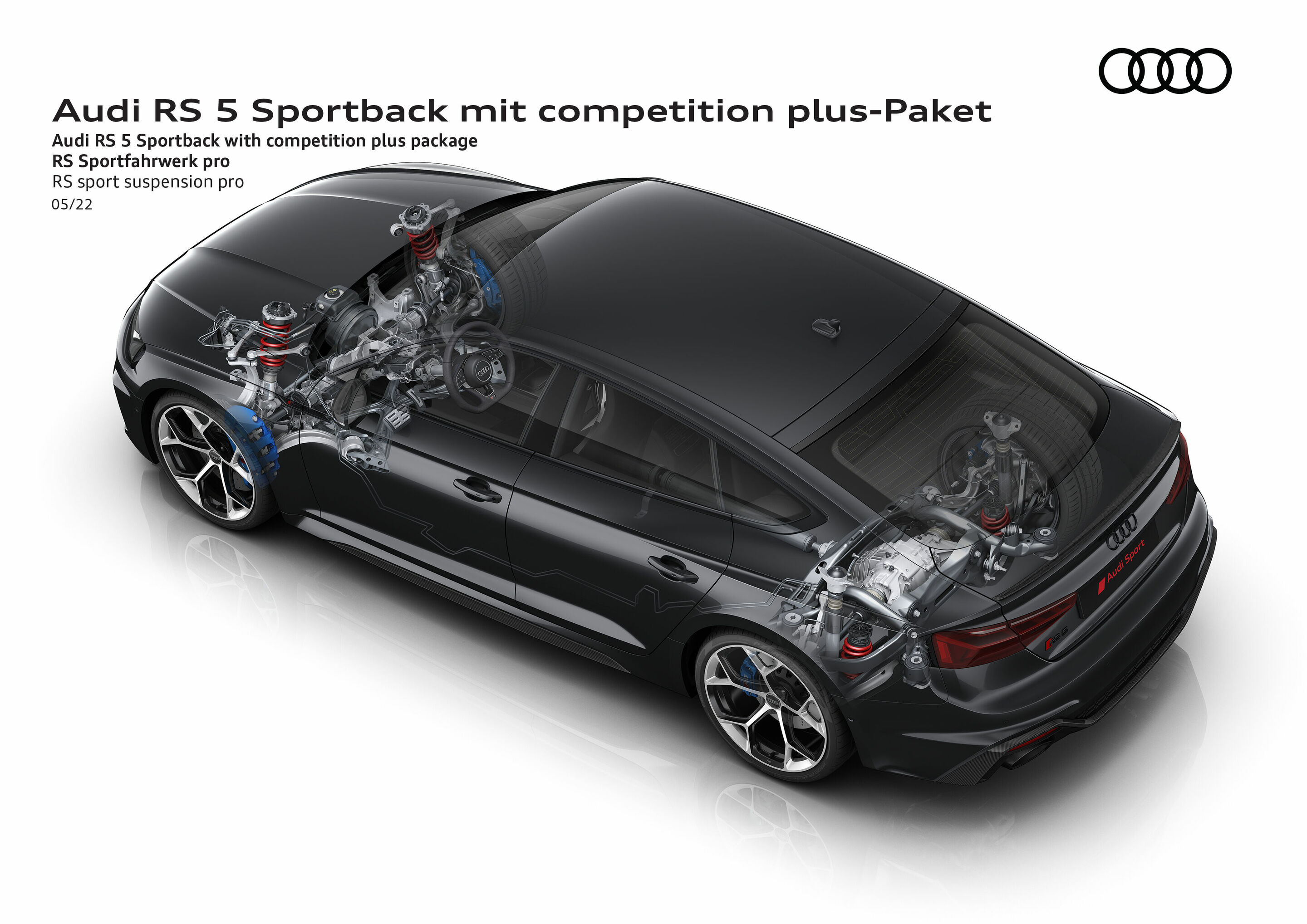 Illustration - Audi RS 5 Sportback with competition plus package - RS sport suspension pro
