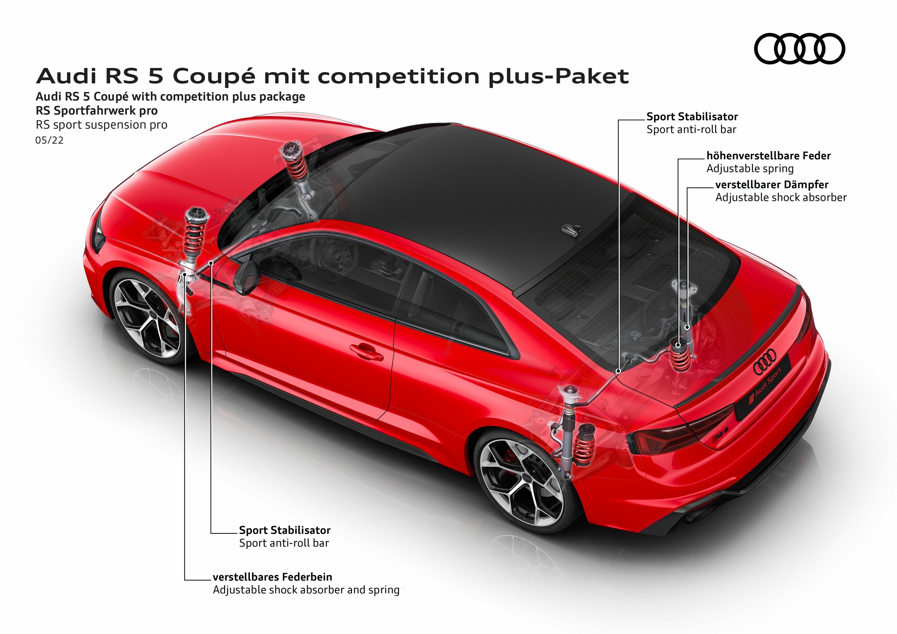 Illustration - Audi RS 5 Coupé with competition plus package - RS sport suspension pro