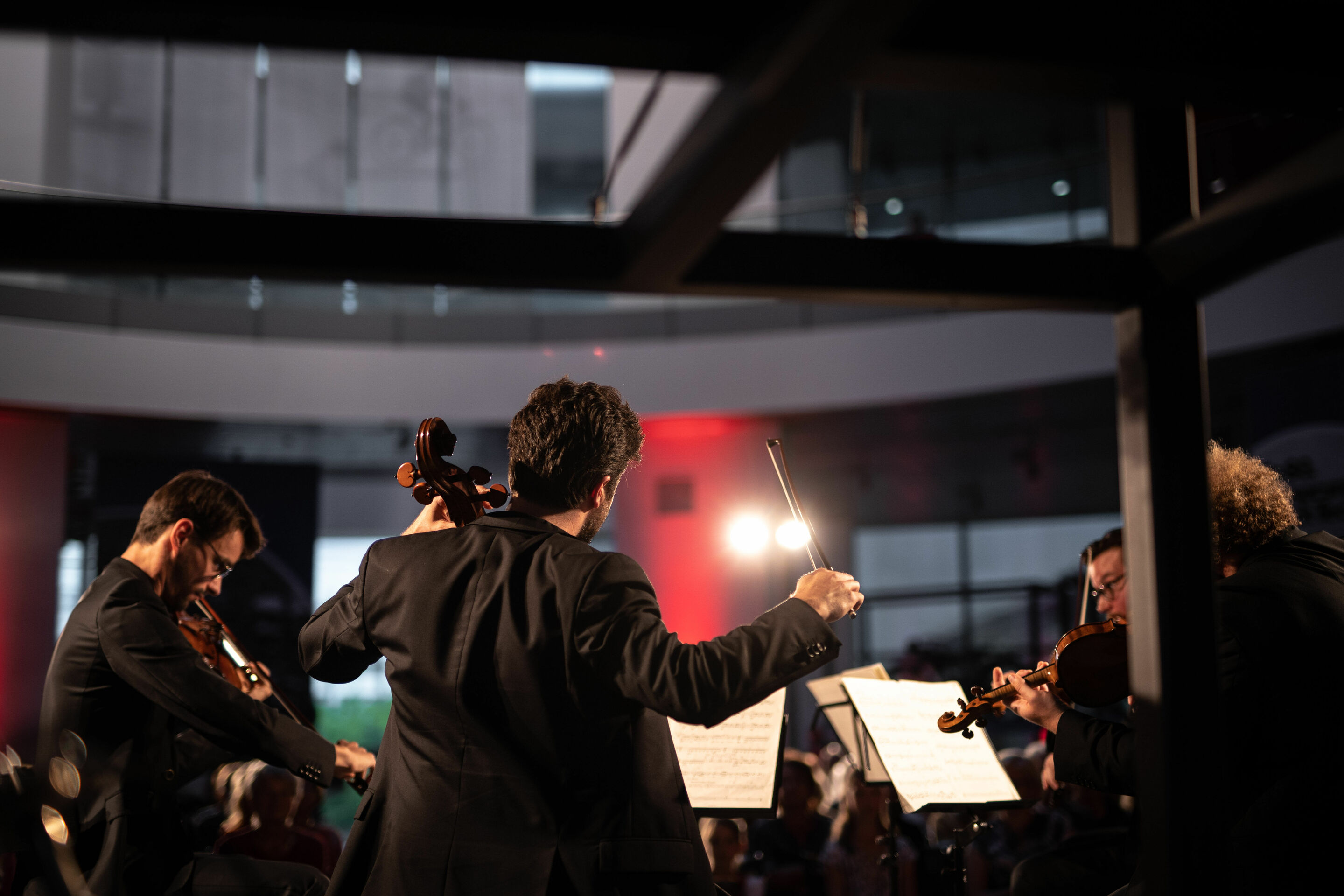 Audi Sommerkonzerte 2022 - Stradivari legends
Goldmund Quartett:
Florian Schötz (violin)
Pinchas Adt (violin)
Christoph Vandory (viola)
Raphael Paratore (cello)