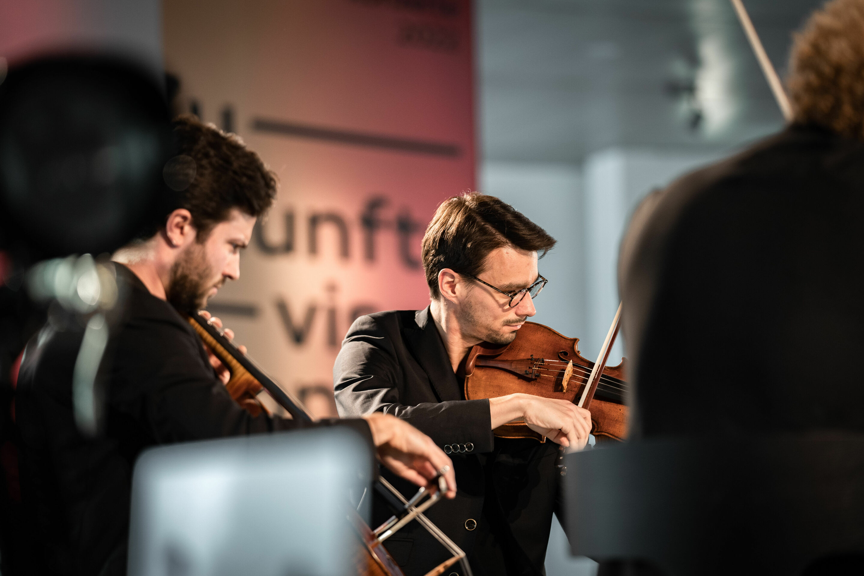 Audi Sommerkonzerte 2022 - Stradivari legends
Goldmund Quartett:
Florian Schötz (violin)
Pinchas Adt (violin)
Christoph Vandory (viola)
Raphael Paratore (cello)