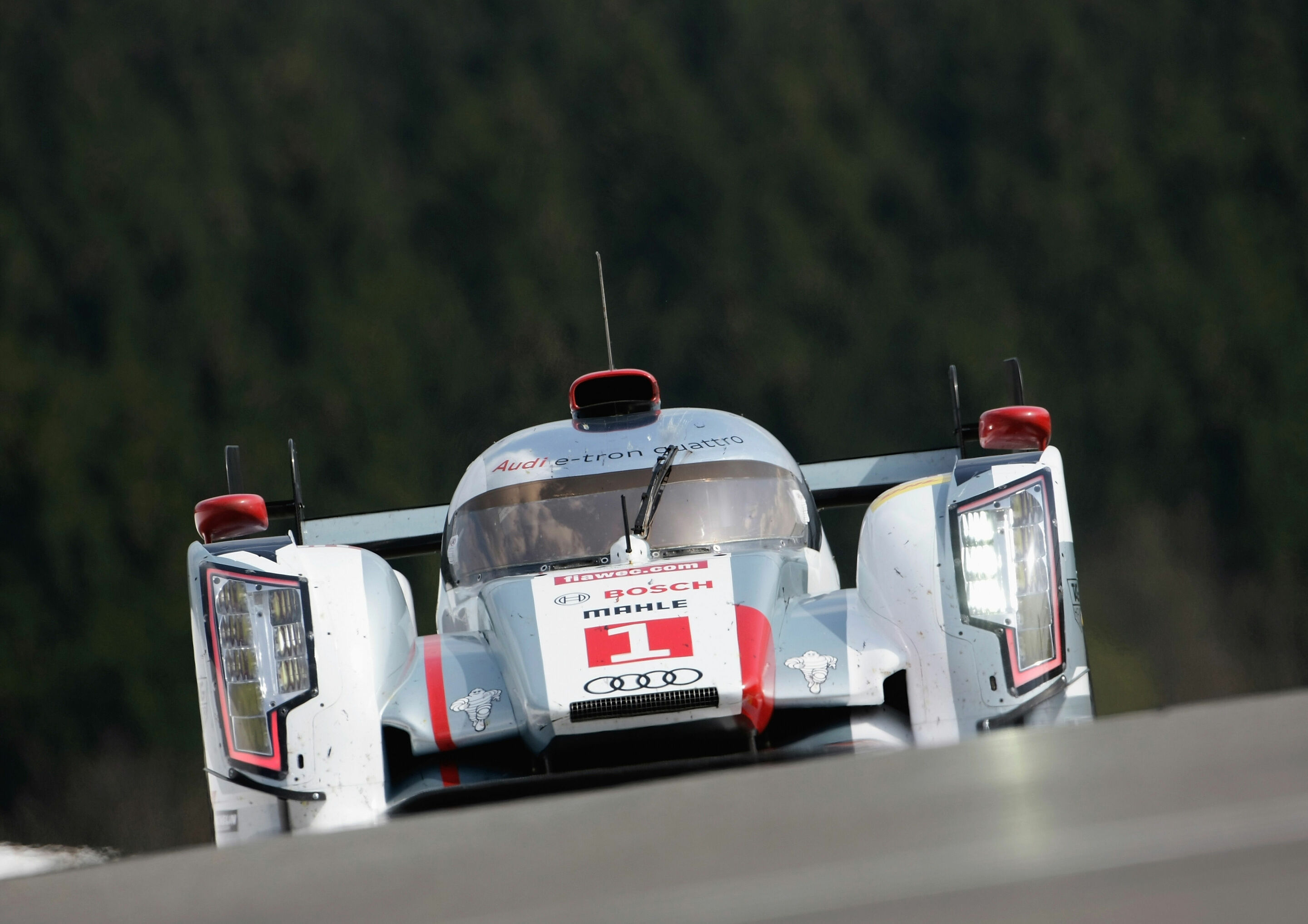Audi in grid positions one to three at Spa