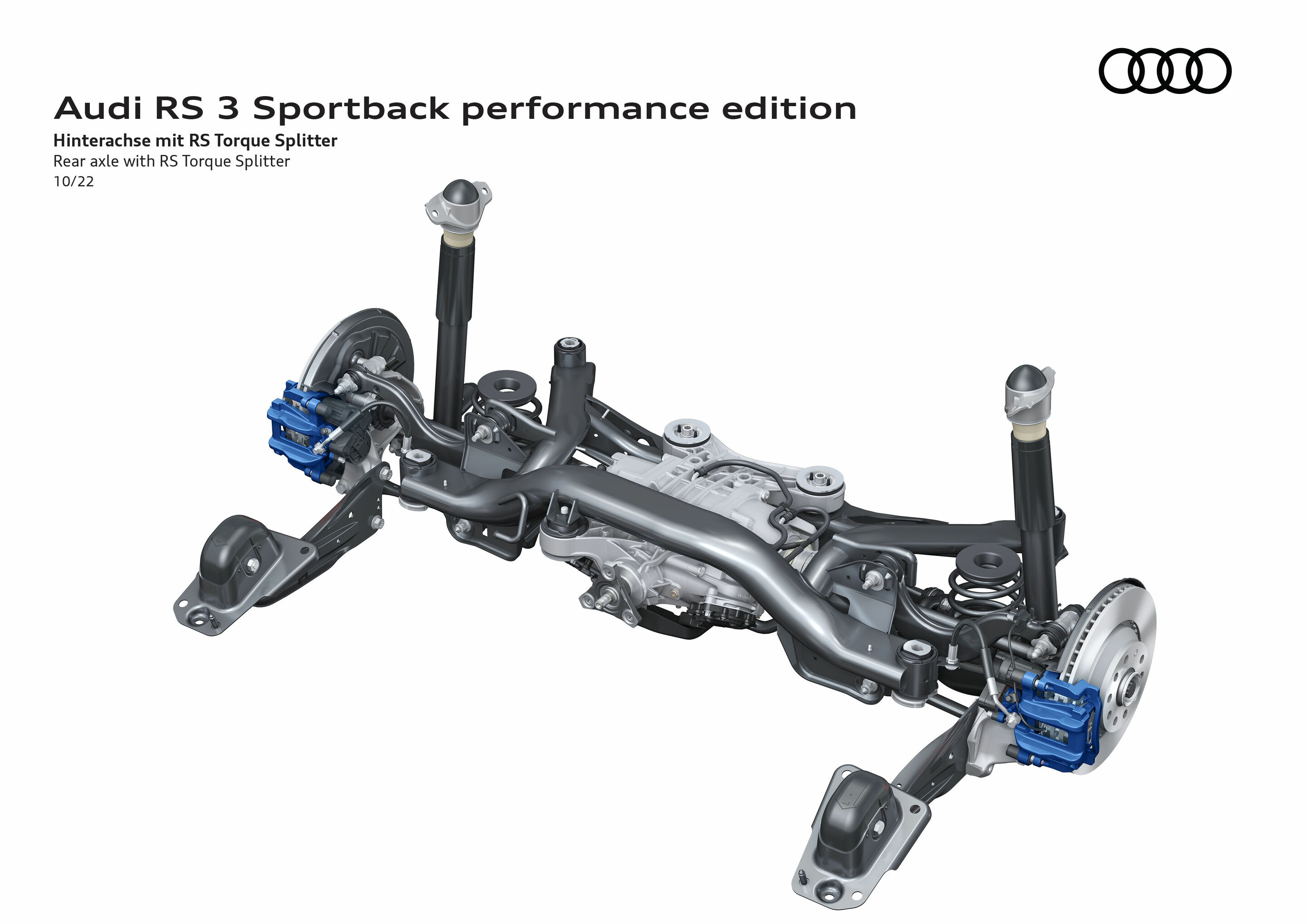 Illustration - Audi RS 3 Sportback performance edition - Hinterachse mit RS Torque Splitter