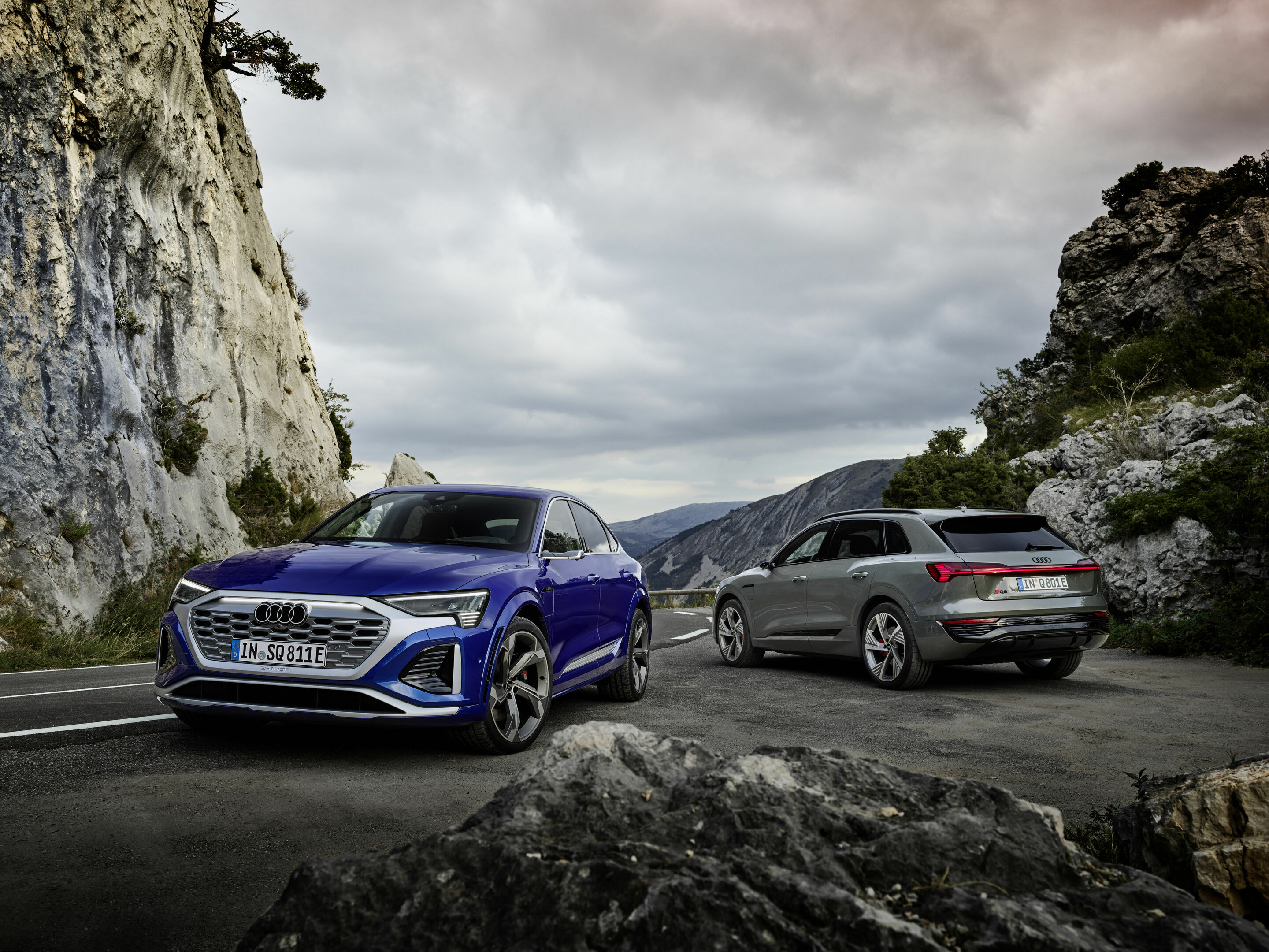 Increased efficiency and range, sharpened design: The new Audi Q8 e-tron