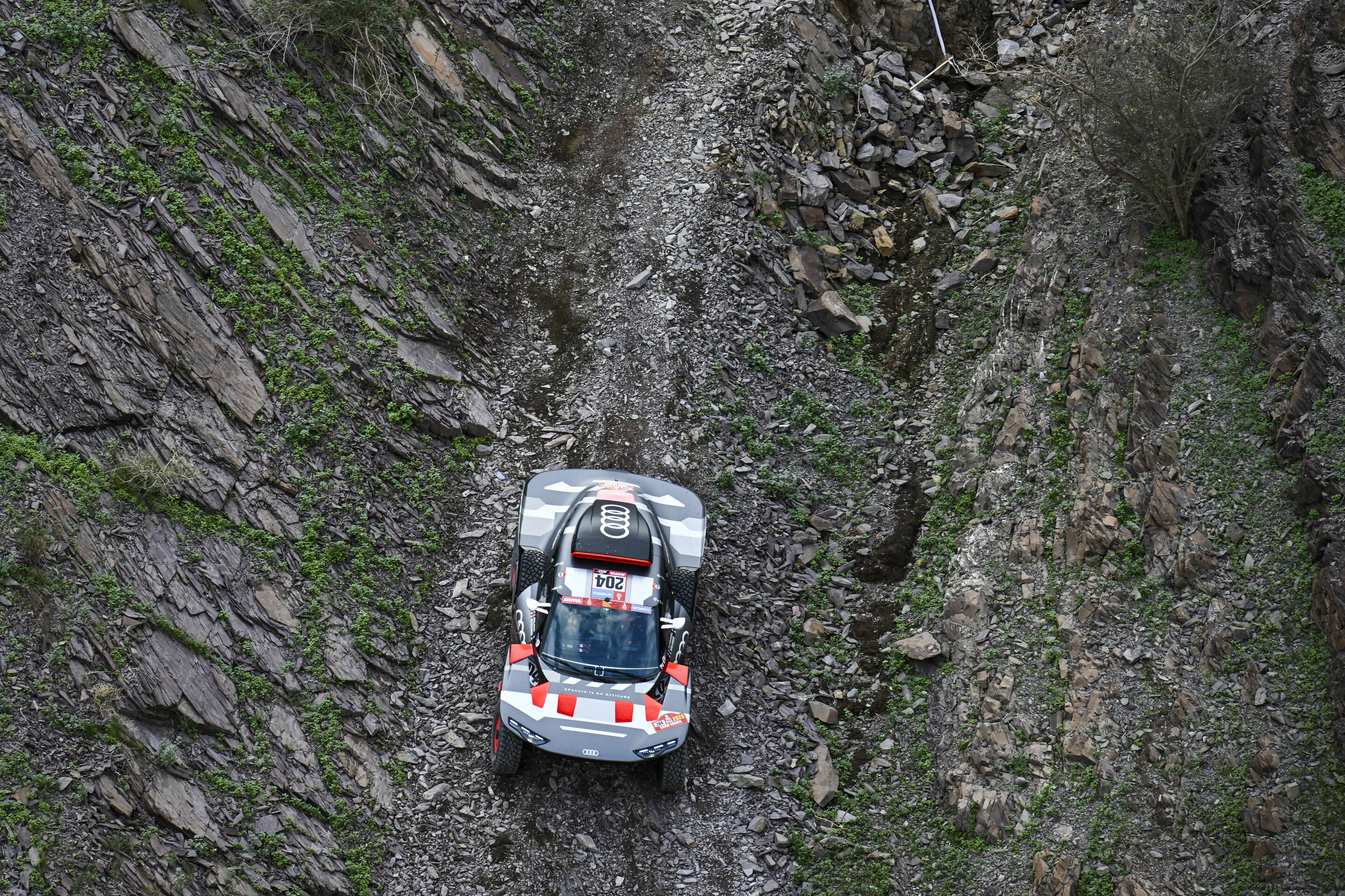 Dakar Rally 2023 - Audi RS Q e-tron #204 (Team Audi Sport), Stéphane Peterhansel/Edouard Boulanger