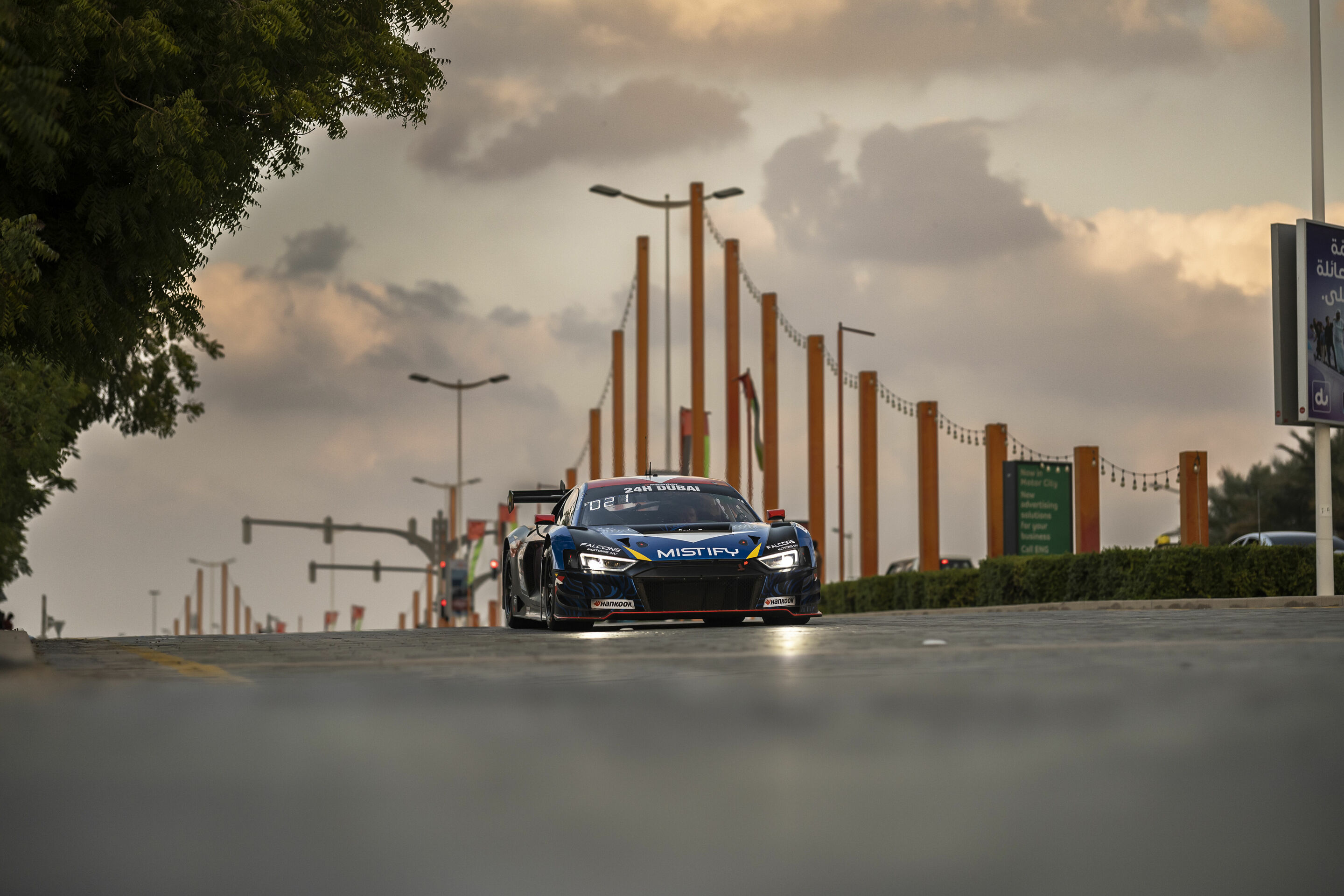 24h Dubai 2023 - Audi R8 LMS #21 (Haas RT), Olivier Bertels/Mathieu Detry/Benjamin Mazatis/Maxime Soulet/Frédéric Vervisch