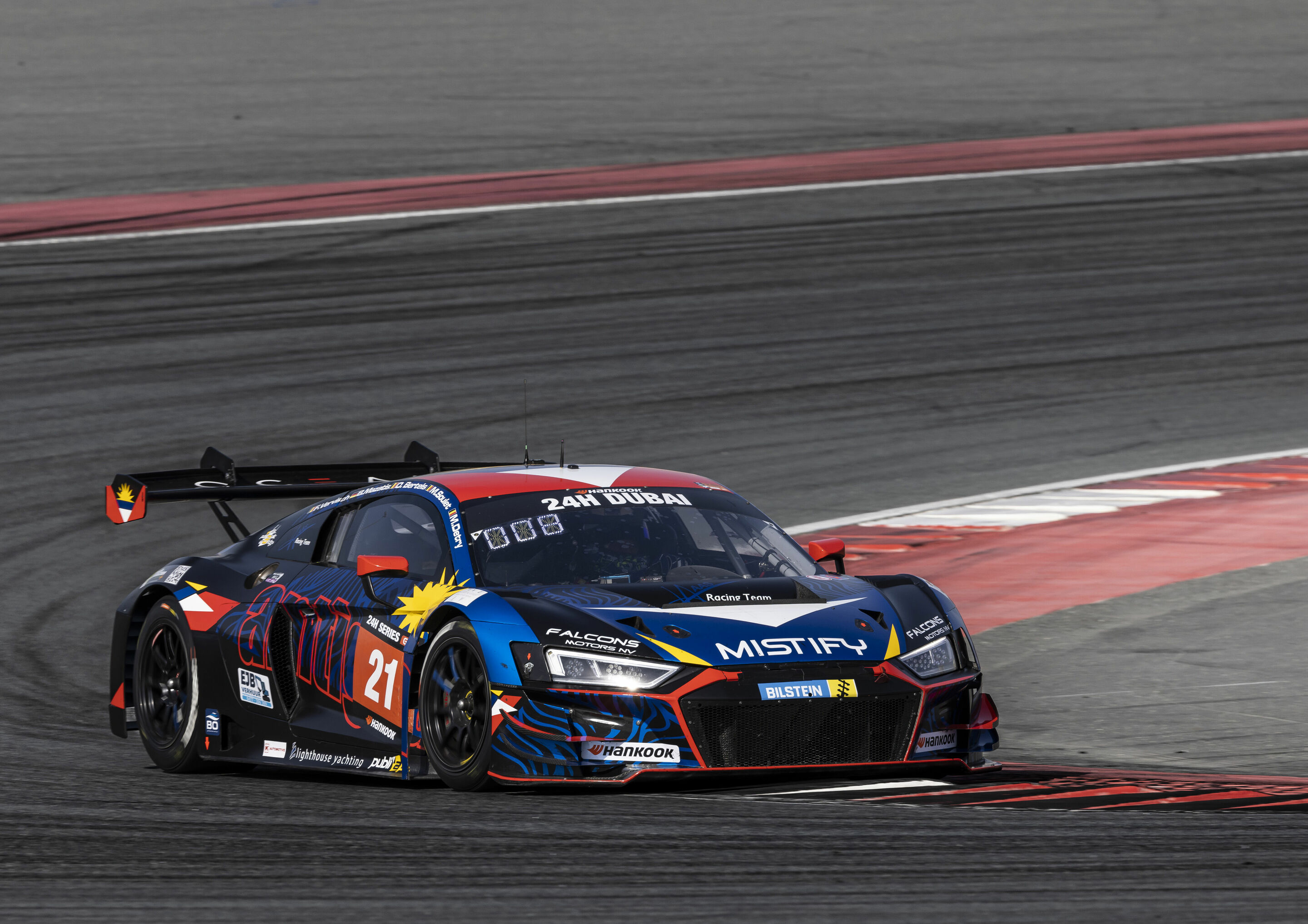 24h Dubai 2023 - Audi R8 LMS #21 (Haas RT), Olivier Bertels/Mathieu Detry/Benjamin Mazatis/Maxime Soulet/Frédéric Vervisch