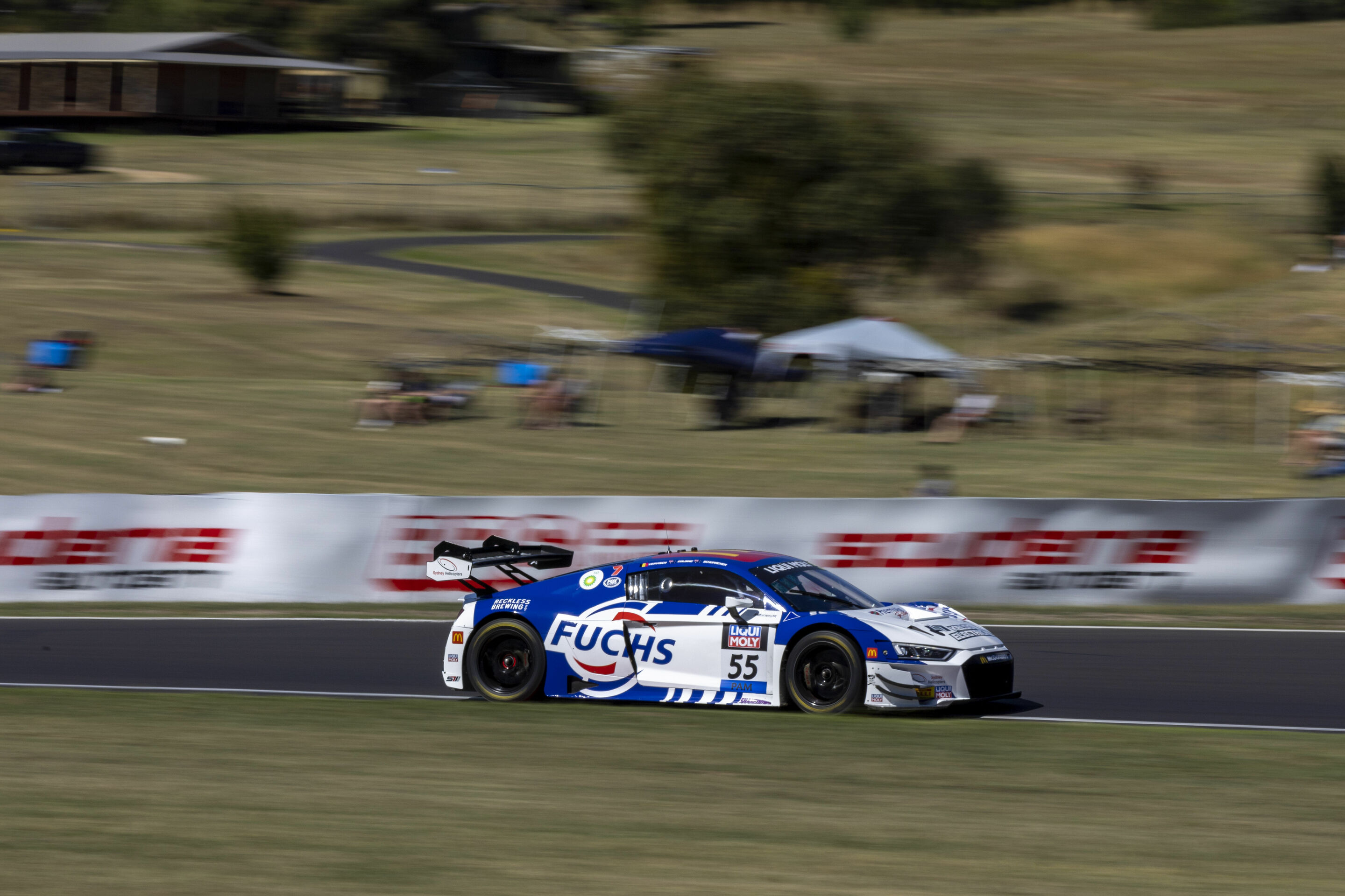 12h Bathurst 2023 - Audi R8 LMS #55 (Fuchs Lubricants Racing run by Schumacher Motorsport/Premier Racing), James Golding/Brad Schumacher/Frédéric Vervisch