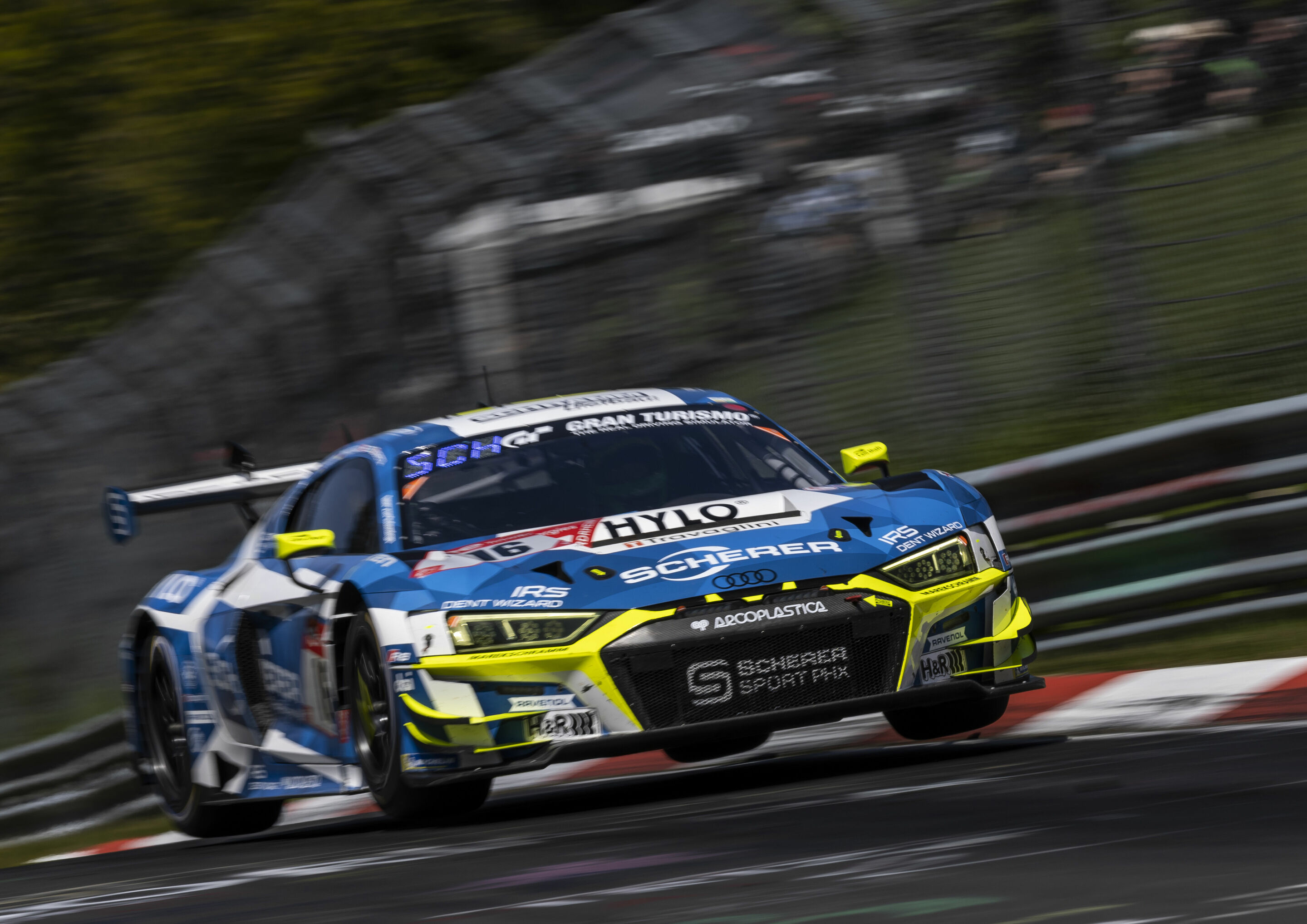 24h Nürburgring 2023 - Audi R8 LMS #16 (Scherer Sport PHX), Michele Beretta/Ricardo Feller/Kim-Luis Schramm/Markus Winkelhock