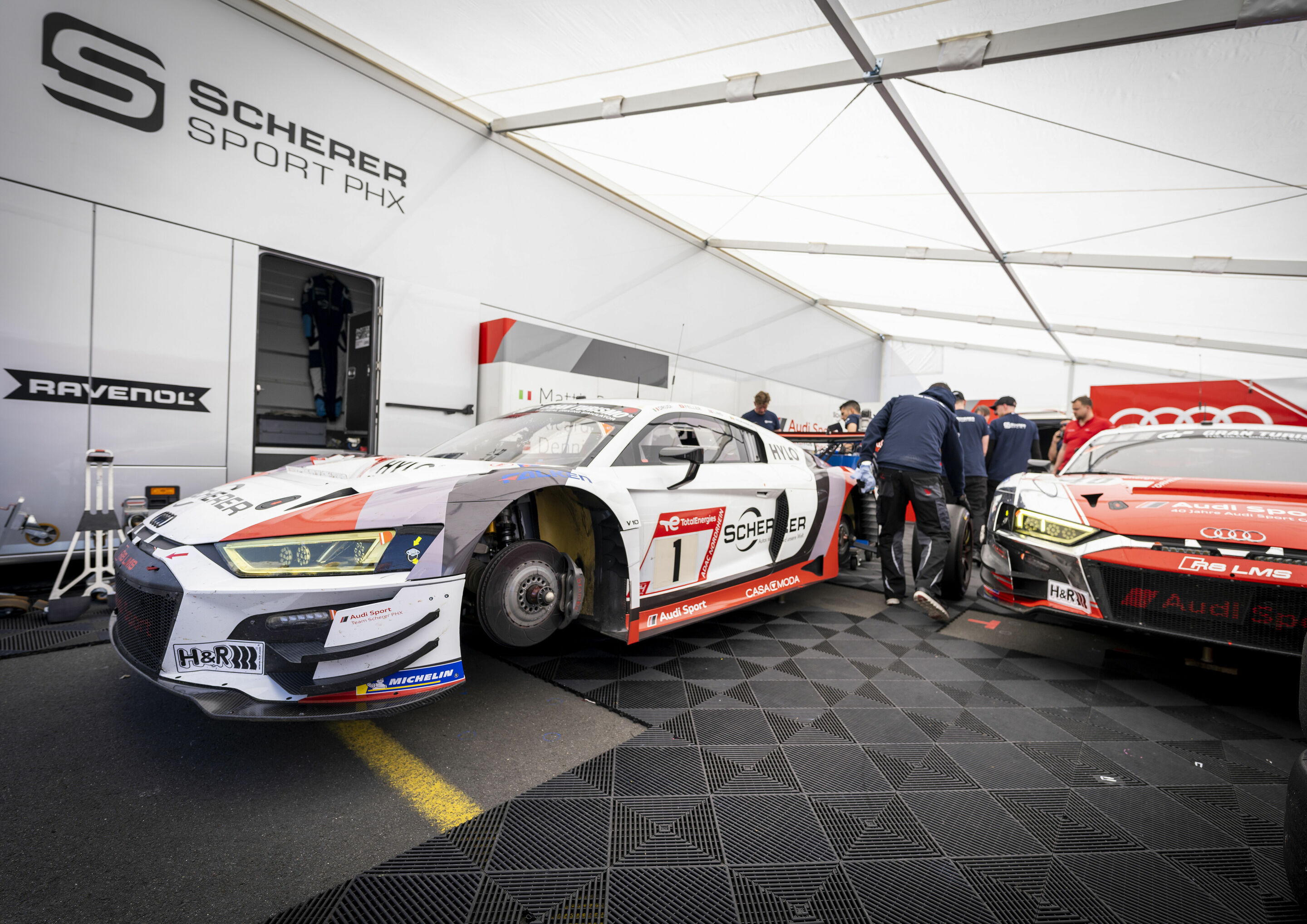 24h Nürburgring 2023 - Audi R8 LMS #1 (Audi Sport Team Scherer PHX), Mattia Drudi/Ricardo Feller/Dennis Lind/Frédéric Vervisch
