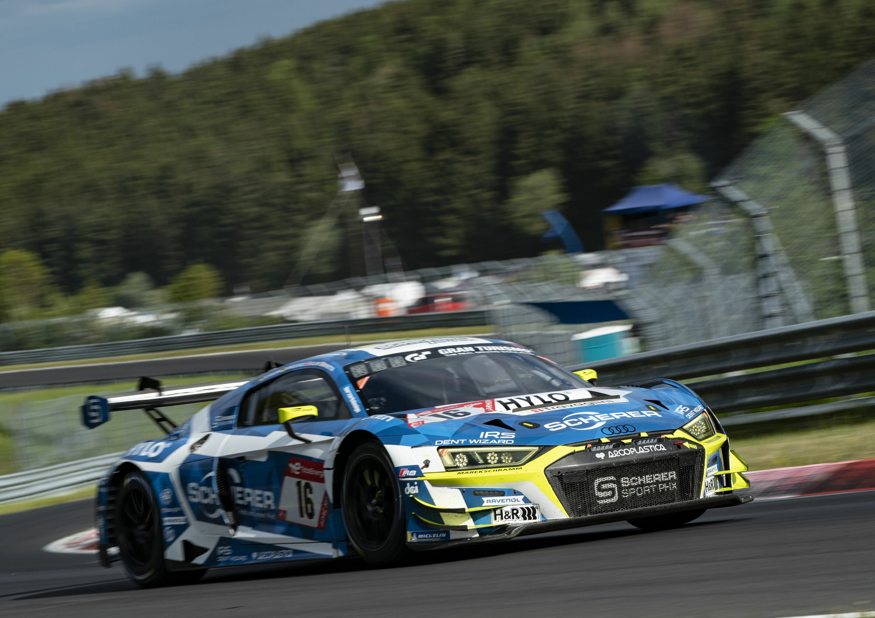 24h Nürburgring 2023 - Audi R8 LMS #16 (Scherer Sport PHX), Michele Beretta/Ricardo Feller/Kim-Luis Schramm/Markus Winkelhock