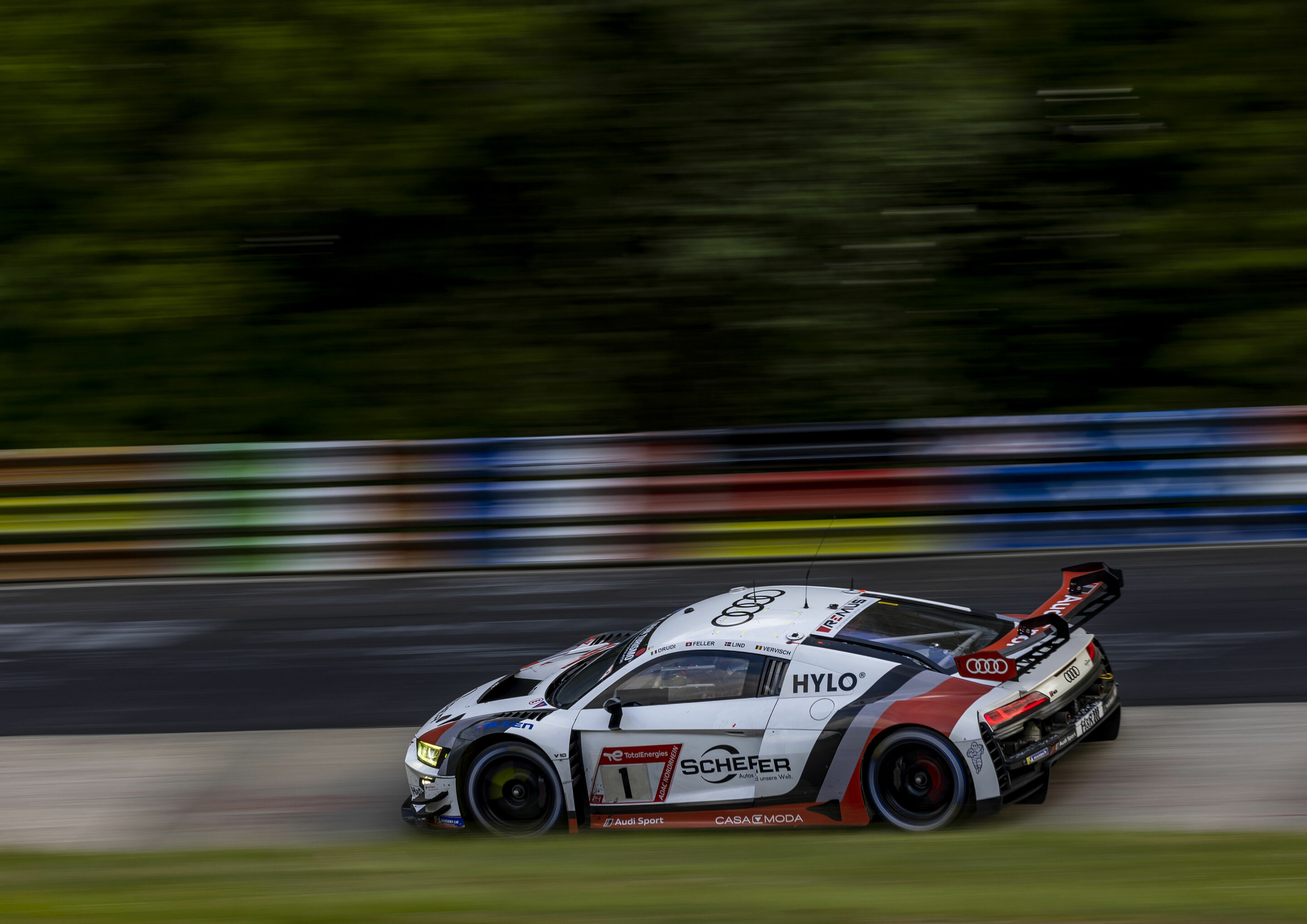 24h Nürburgring 2023 - Audi R8 LMS #1 (Audi Sport Team Scherer PHX), Mattia Drudi/Ricardo Feller/Dennis Lind/Frédéric Vervisch
