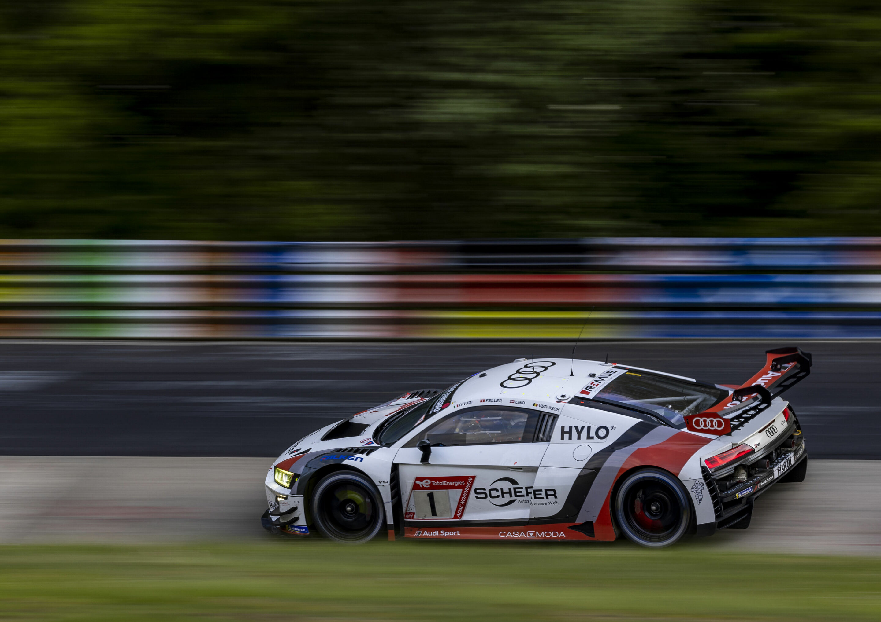 24h Nürburgring 2023 - Audi R8 LMS #1 (Audi Sport Team Scherer PHX), Mattia Drudi/Ricardo Feller/Dennis Lind/Frédéric Vervisch