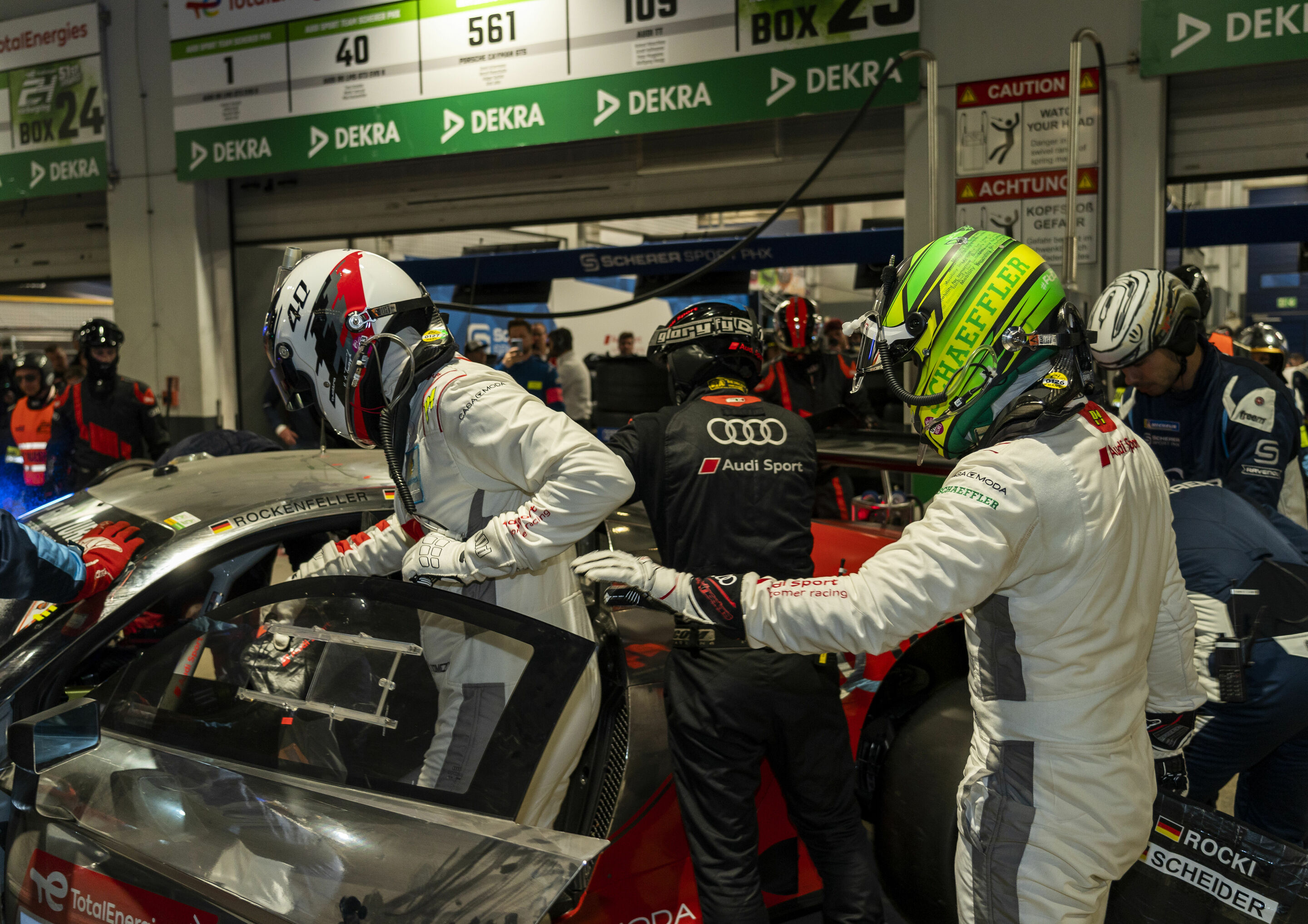 24h Nürburgring 2023 - Audi R8 LMS #40 (Audi Sport Team Scherer PHX), Mike Rockenfeller/Timo Scheider/Martin Tomczyk