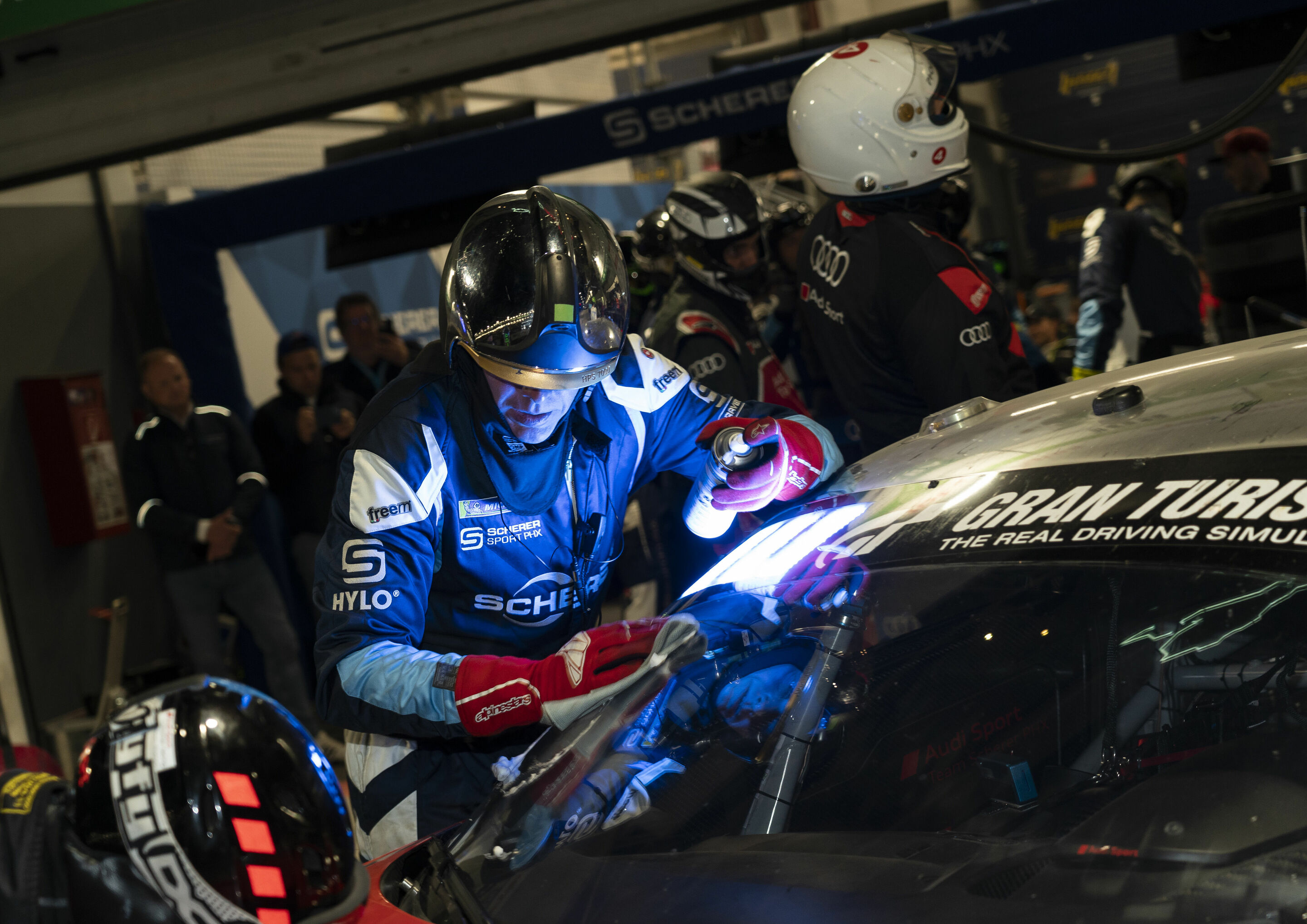 24h Nürburgring 2023 - Audi R8 LMS #40 (Audi Sport Team Scherer PHX), Mike Rockenfeller/Timo Scheider/Martin Tomczyk