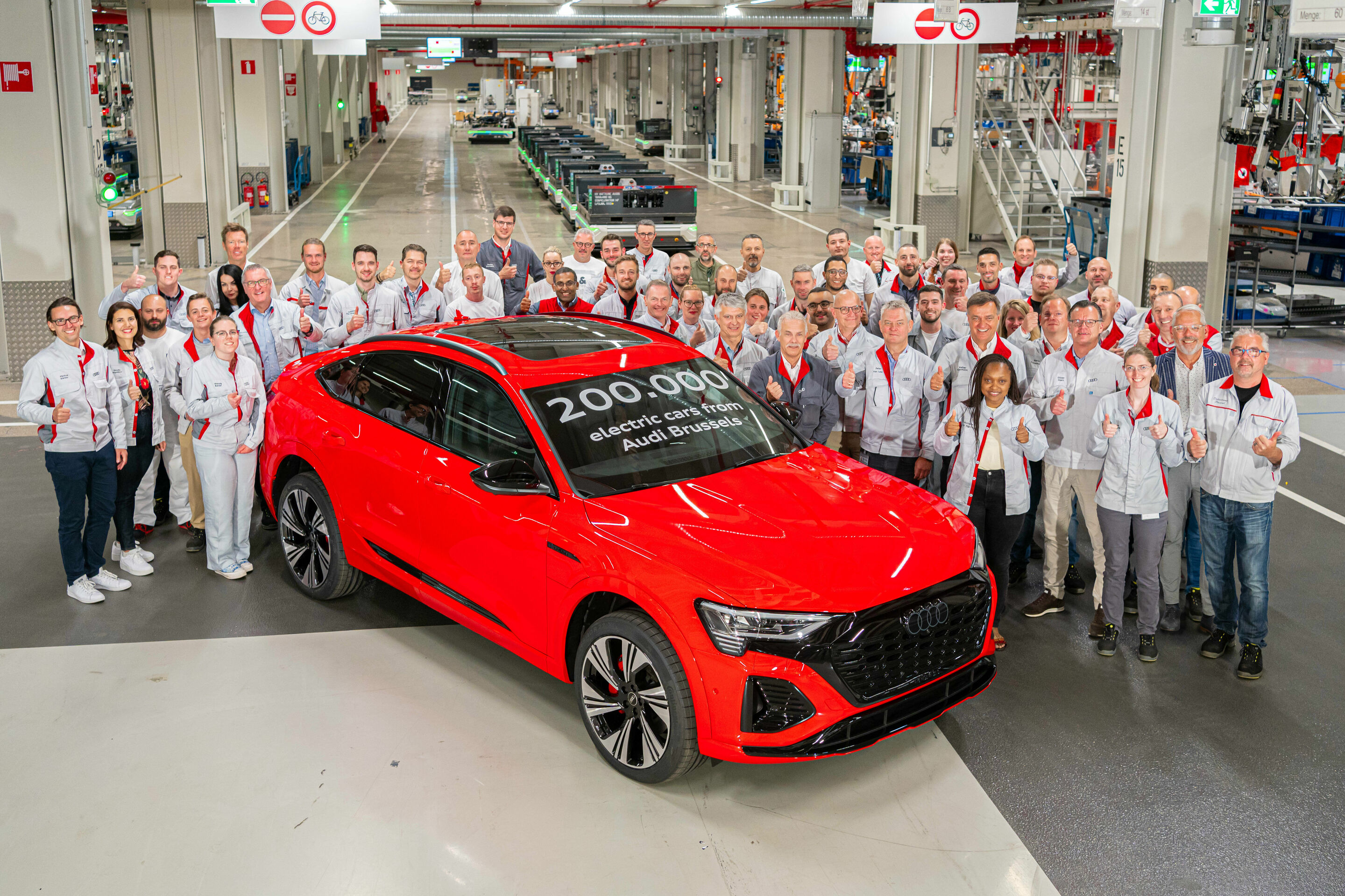 Audi Brussels fertigt 200.000 vollelektrische Fahrzeuge