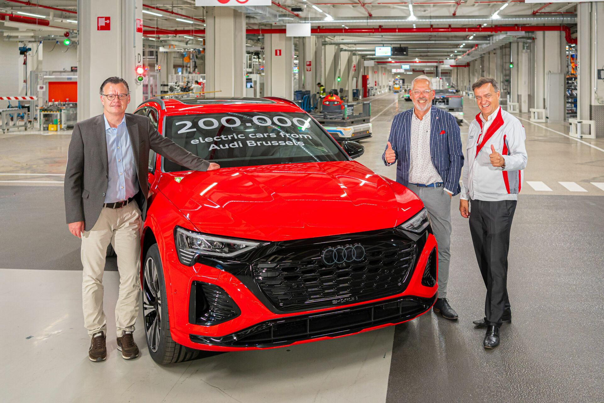 Audi Brussels produces 200,000 all-electric vehicles