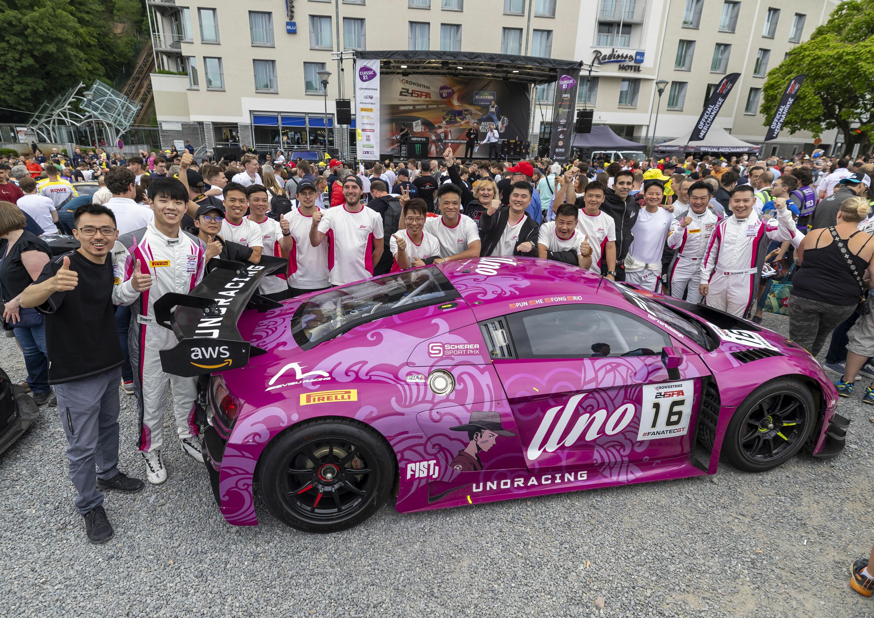 24h Spa 2023 - Audi R8 LMS #16 (UNO Racing Team), Adderly Fong/Xiaole He/David Pun/Rio