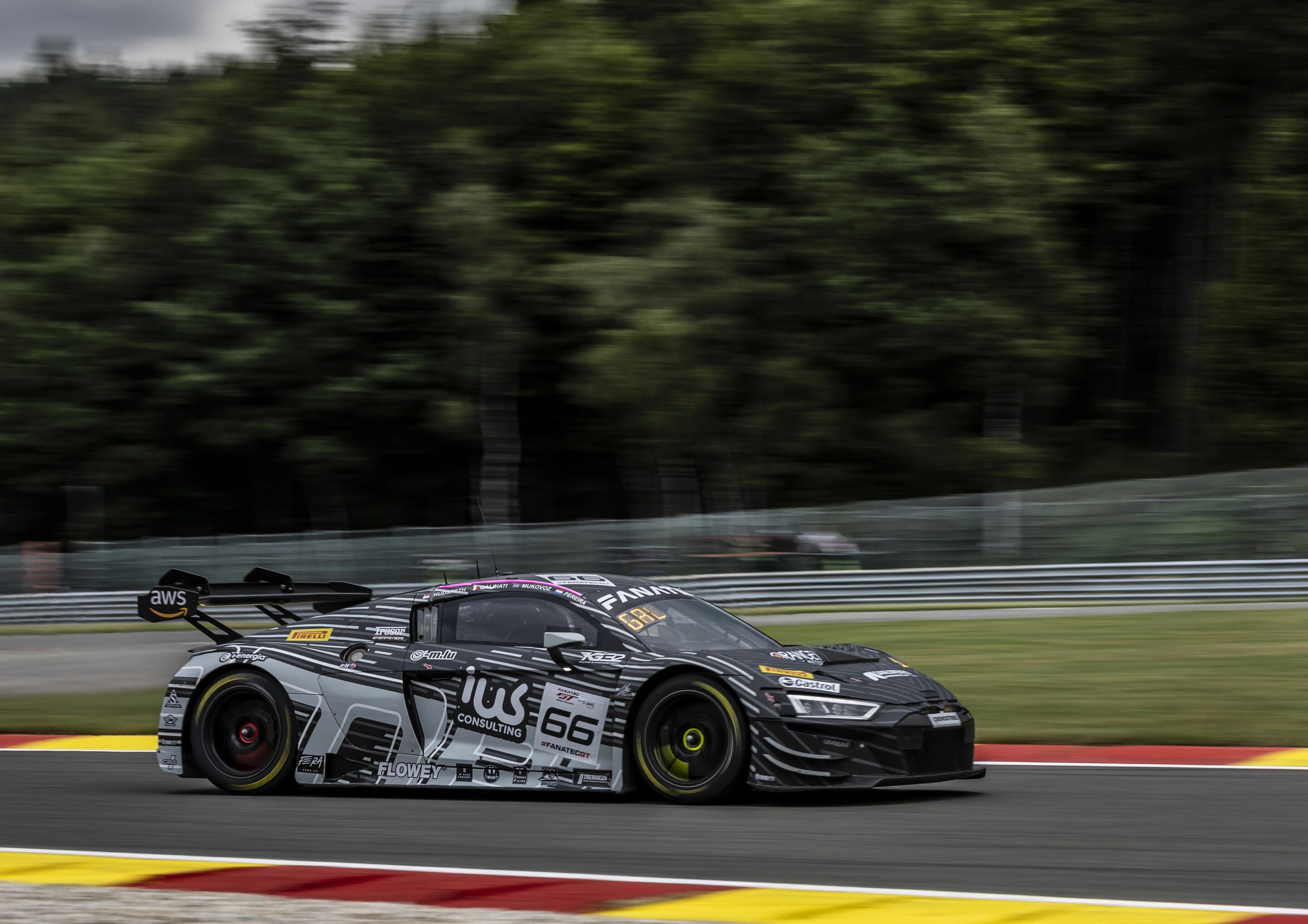 24h Spa 2023 - Audi R8 LMS #66 (Tresor Attempto Racing), Kikko Galbiati/Sean Hudspeth/Andrey Mukovoz/Dylan Pereira