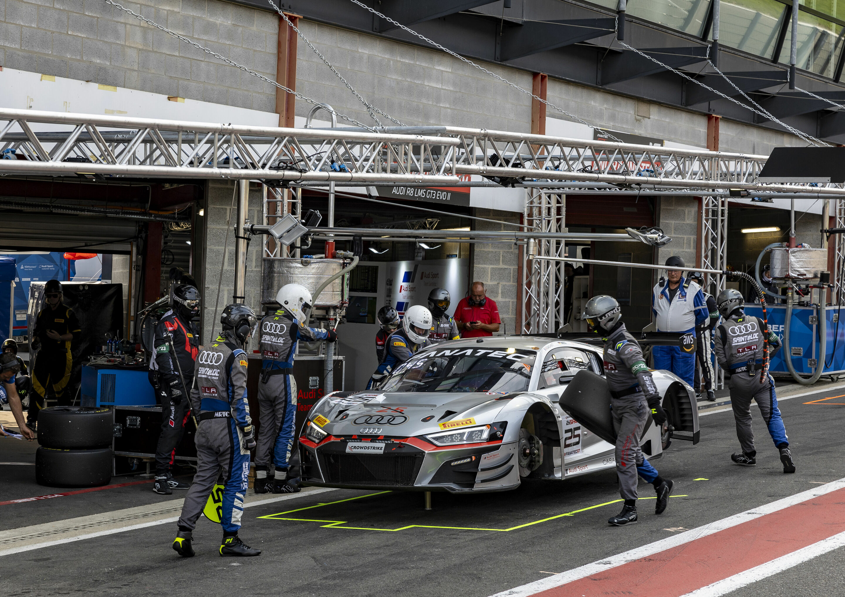 24h Spa 2023 - Audi R8 LMS #25 (Audi Sport Team Saintéloc), Simon Gachet/Christopher Mies/Patric Niederhauser
