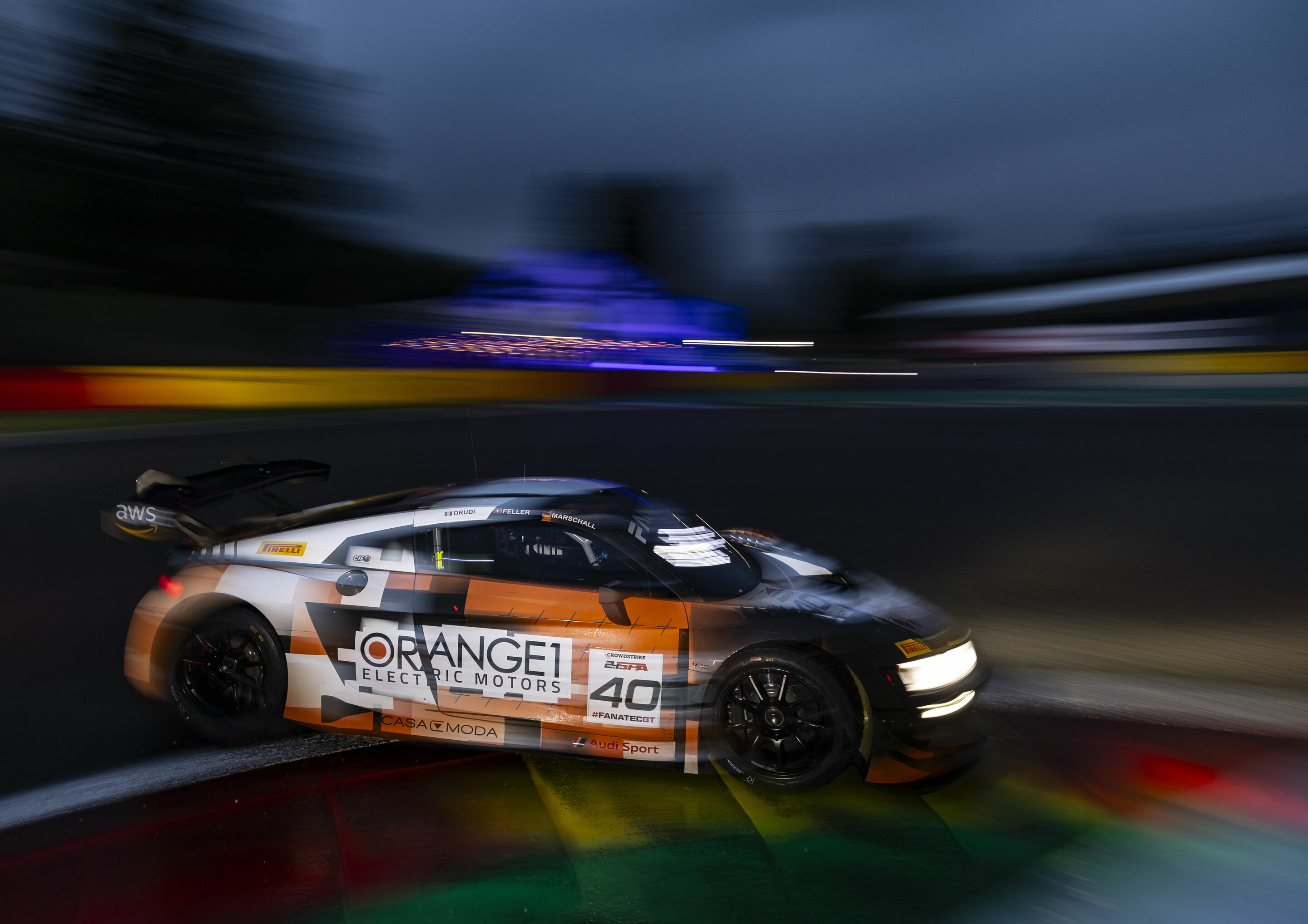 24h Spa 2023 - Audi R8 LMS #40 (Audi Sport Tresor Orange1), Mattia Drudi/Ricardo Feller/Dennis Marschall