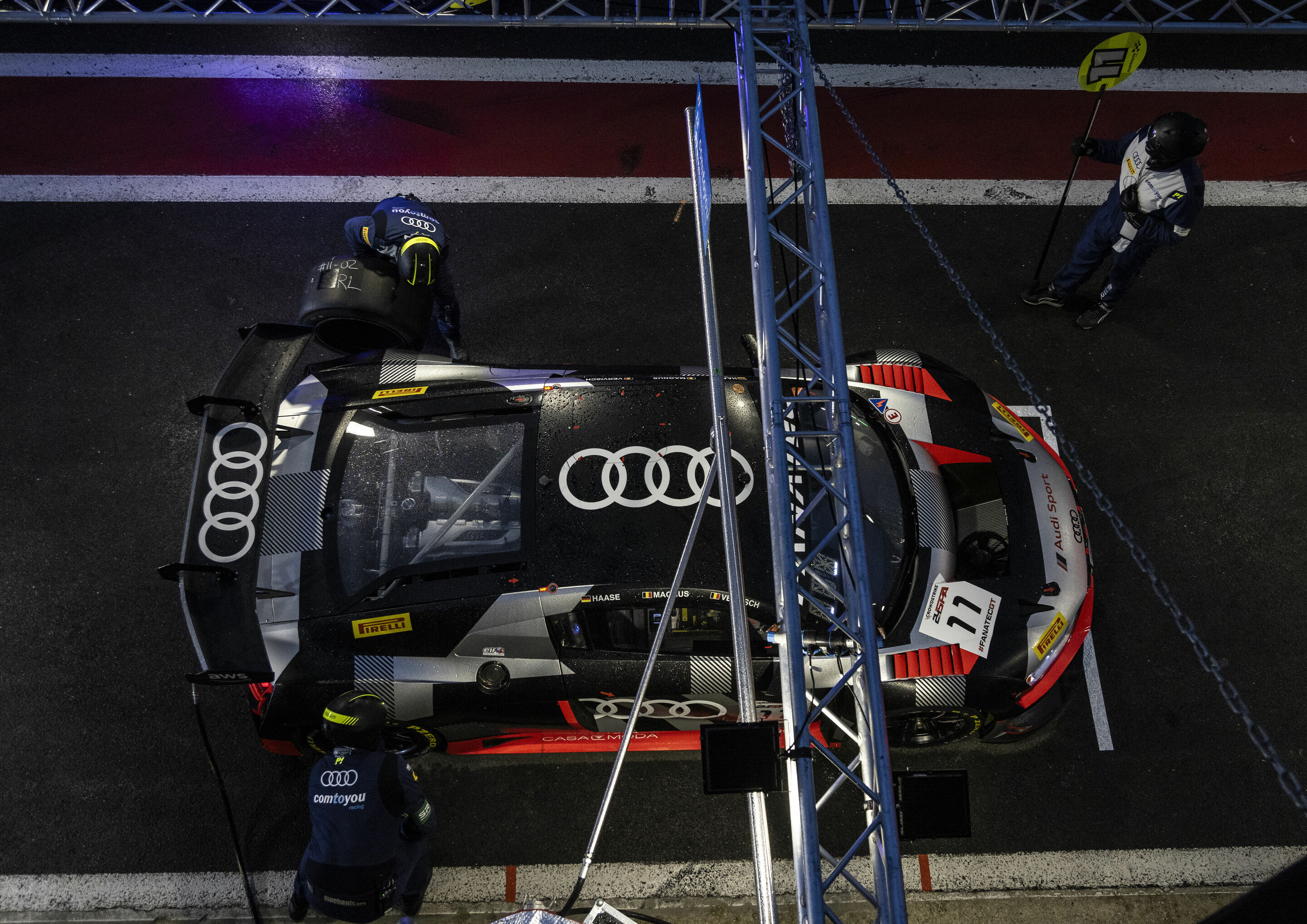 24h Spa 2023 - Audi R8 LMS #11 (Audi Sport Team Comtoyou), Christopher Haase/Gilles Magnus/Frédéric Vervisch