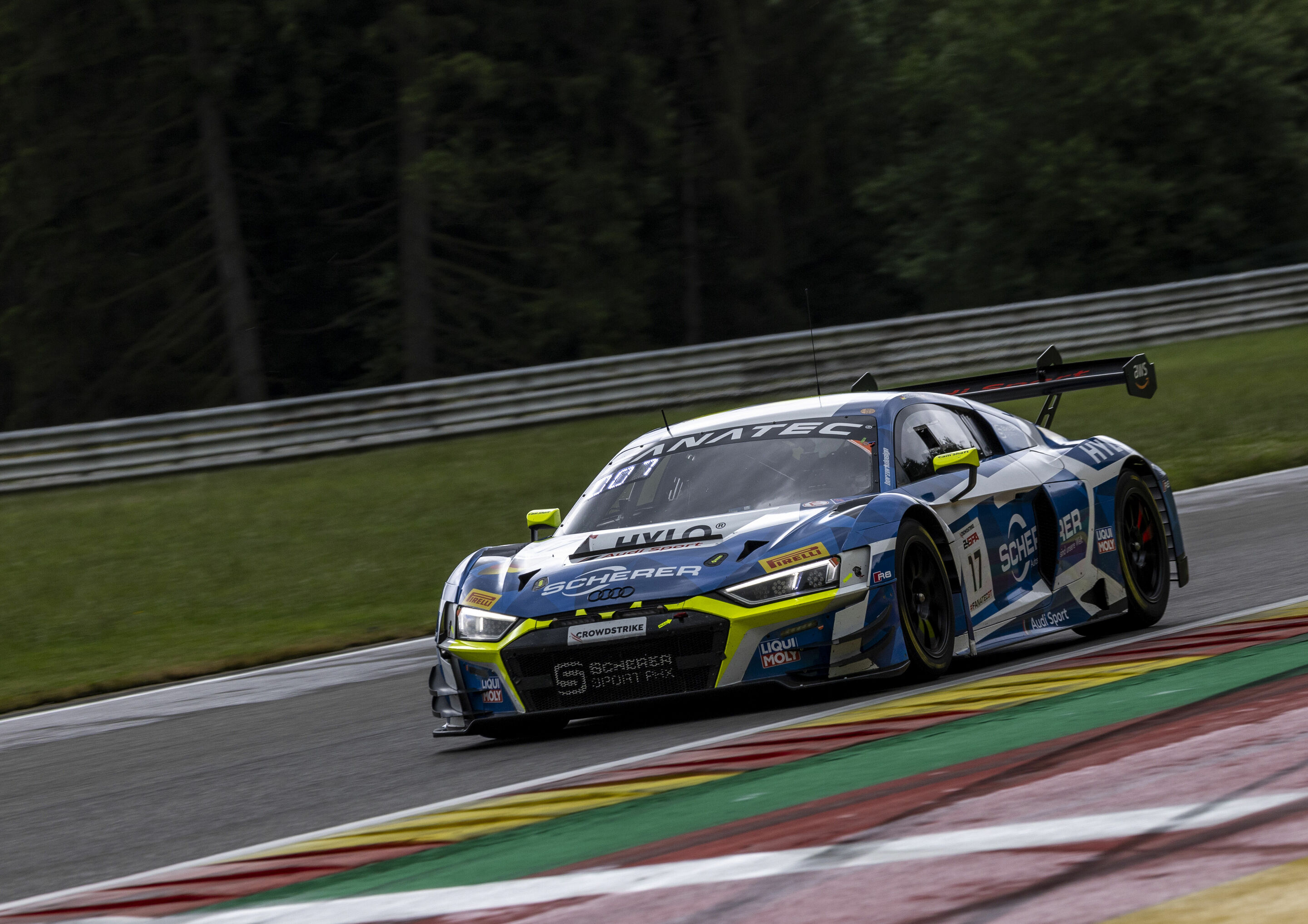 24h Spa 2023 - Audi R8 LMS #17 (Scherer Sport PHX), Luca Engstler/Kelvin van der Linde/Nicki Thiim