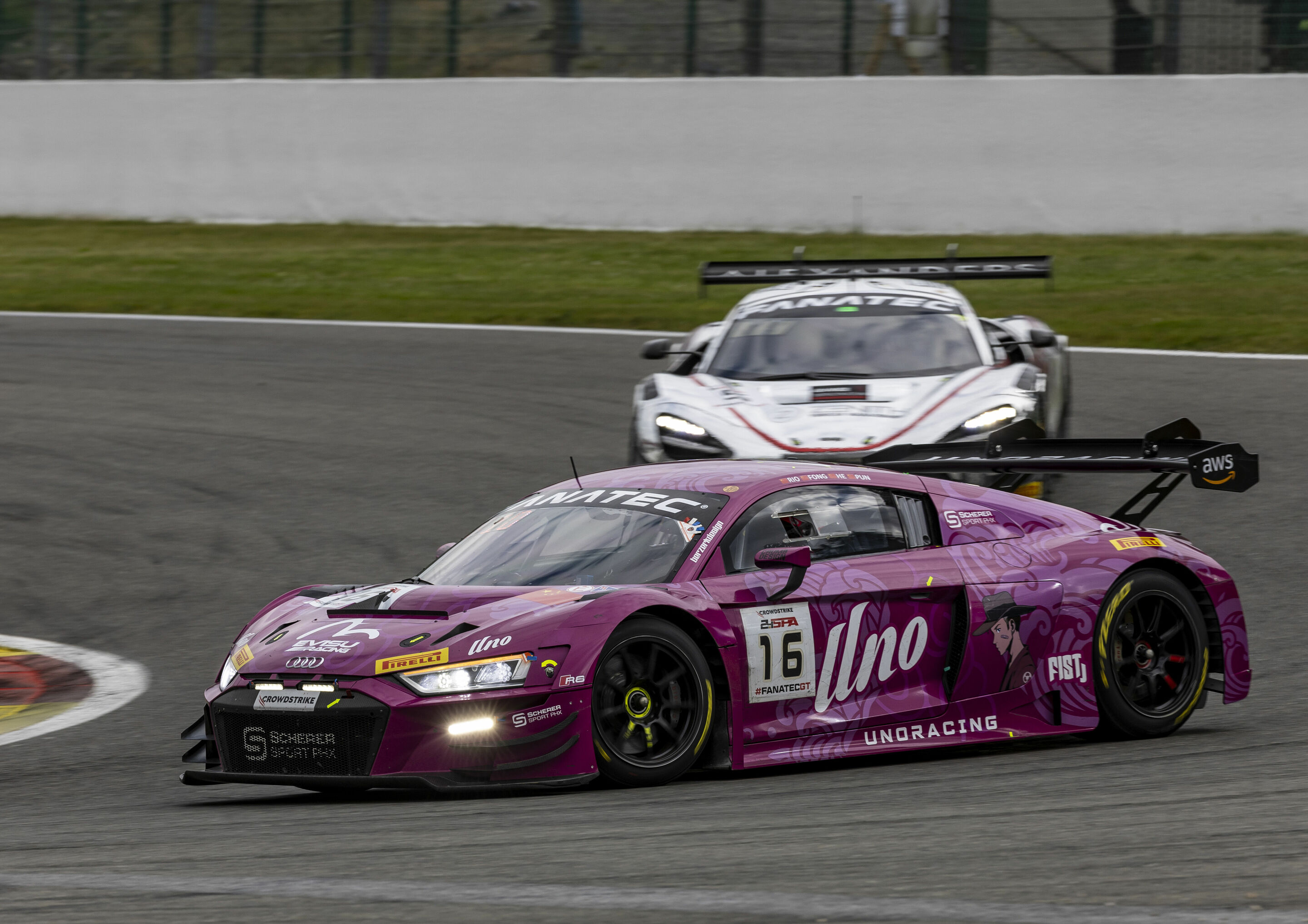 24h Spa 2023 - Audi R8 LMS #16 (UNO Racing Team), Adderly Fong/Xiaole He/David Pun/Rio
