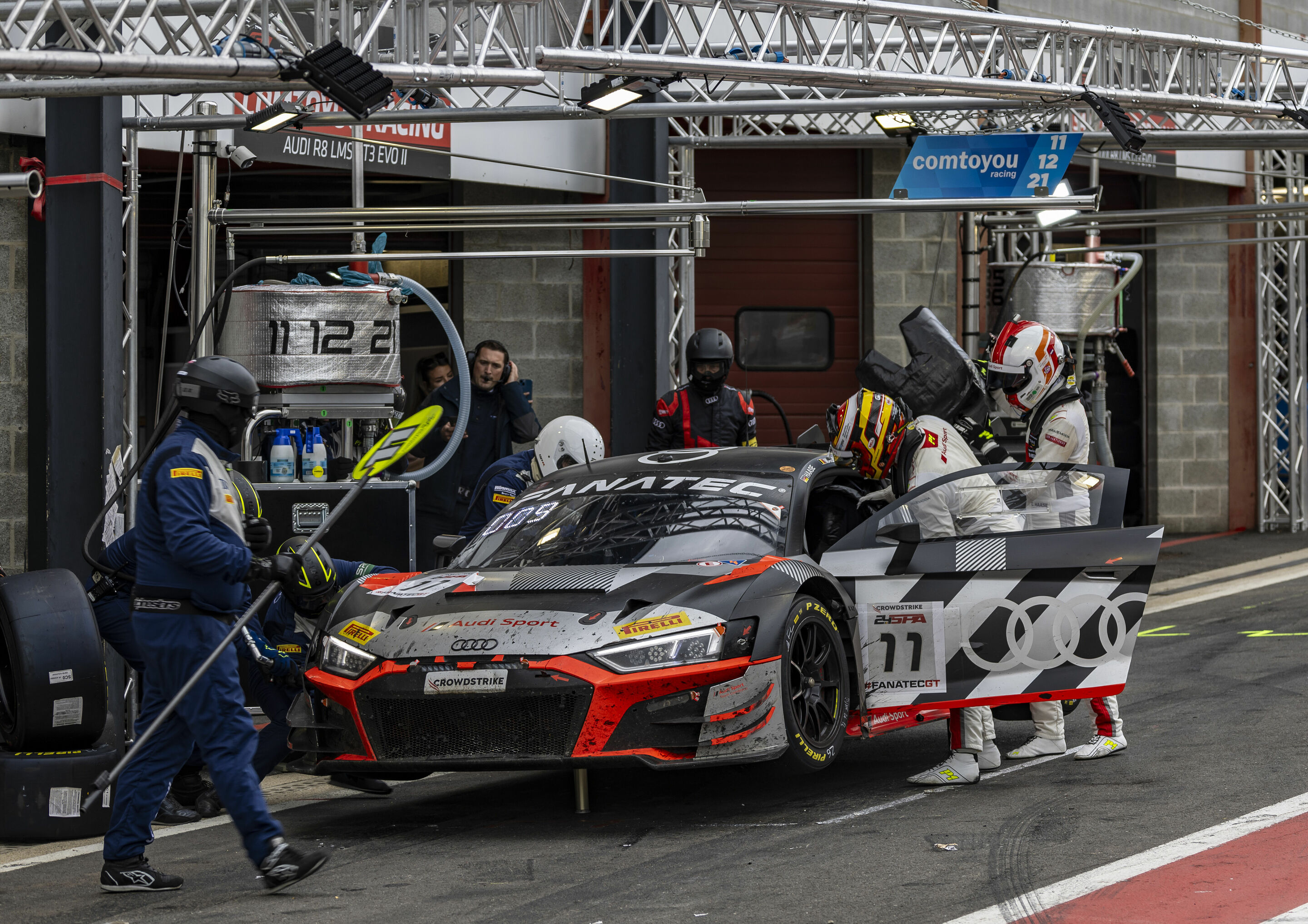 24h Spa 2023 - Audi R8 LMS #11 (Audi Sport Team Comtoyou), Christopher Haase/Gilles Magnus/Frédéric Vervisch