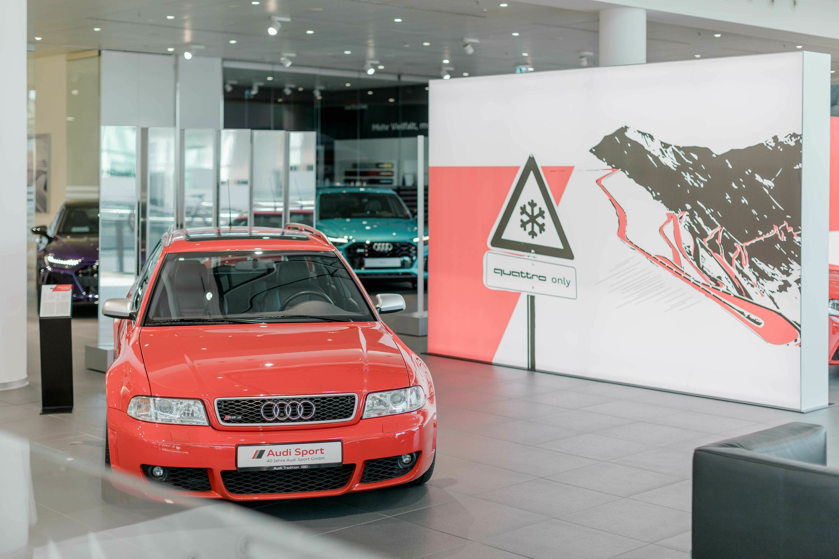40 years Audi Sport GmbH - Anniversary exhibition “40 years of Audi Sport GmbH – Fascination Meets Performance” at the Audi Forum Neckarsulm