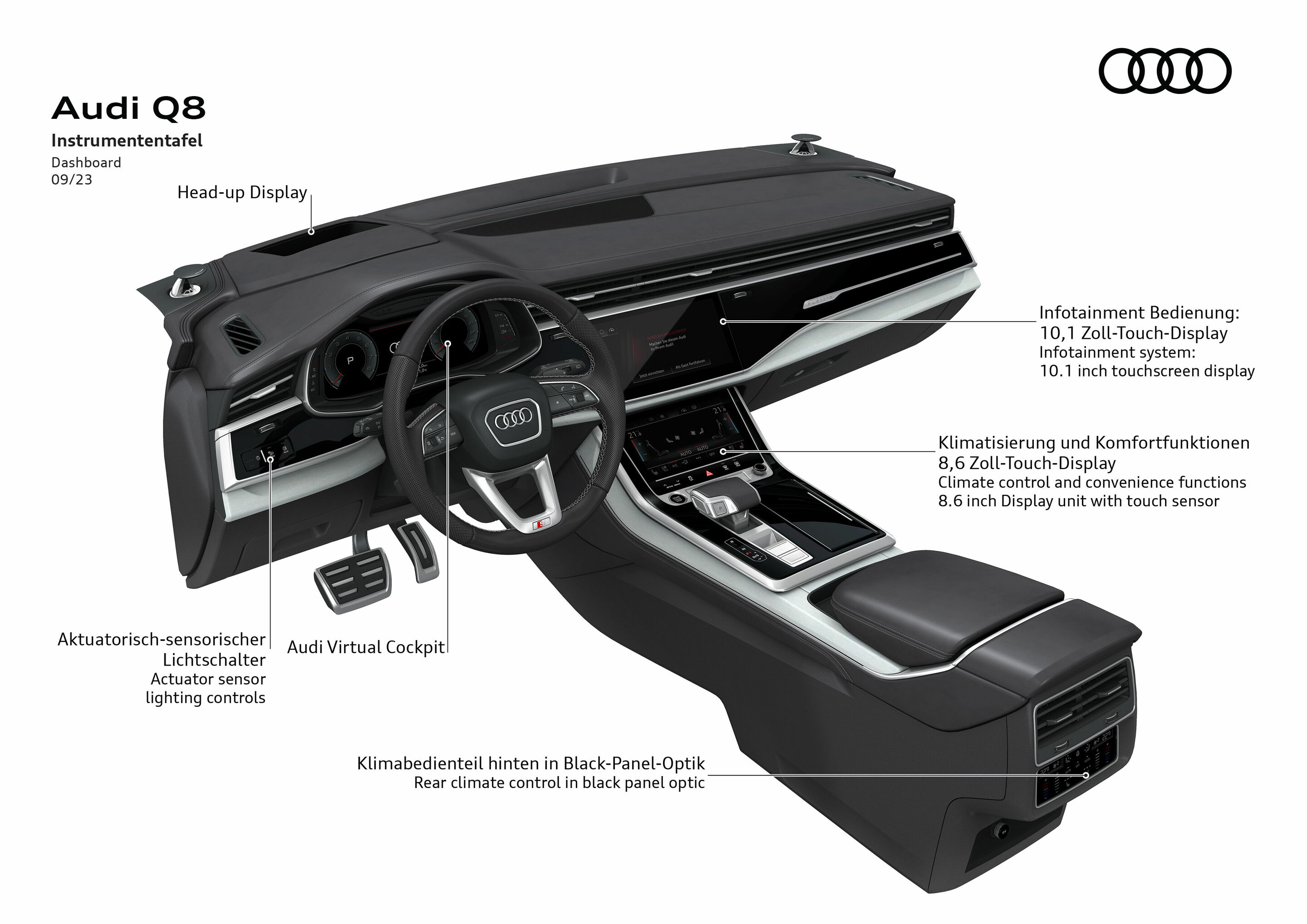 Illustration - Audi Q8 - Dashboard