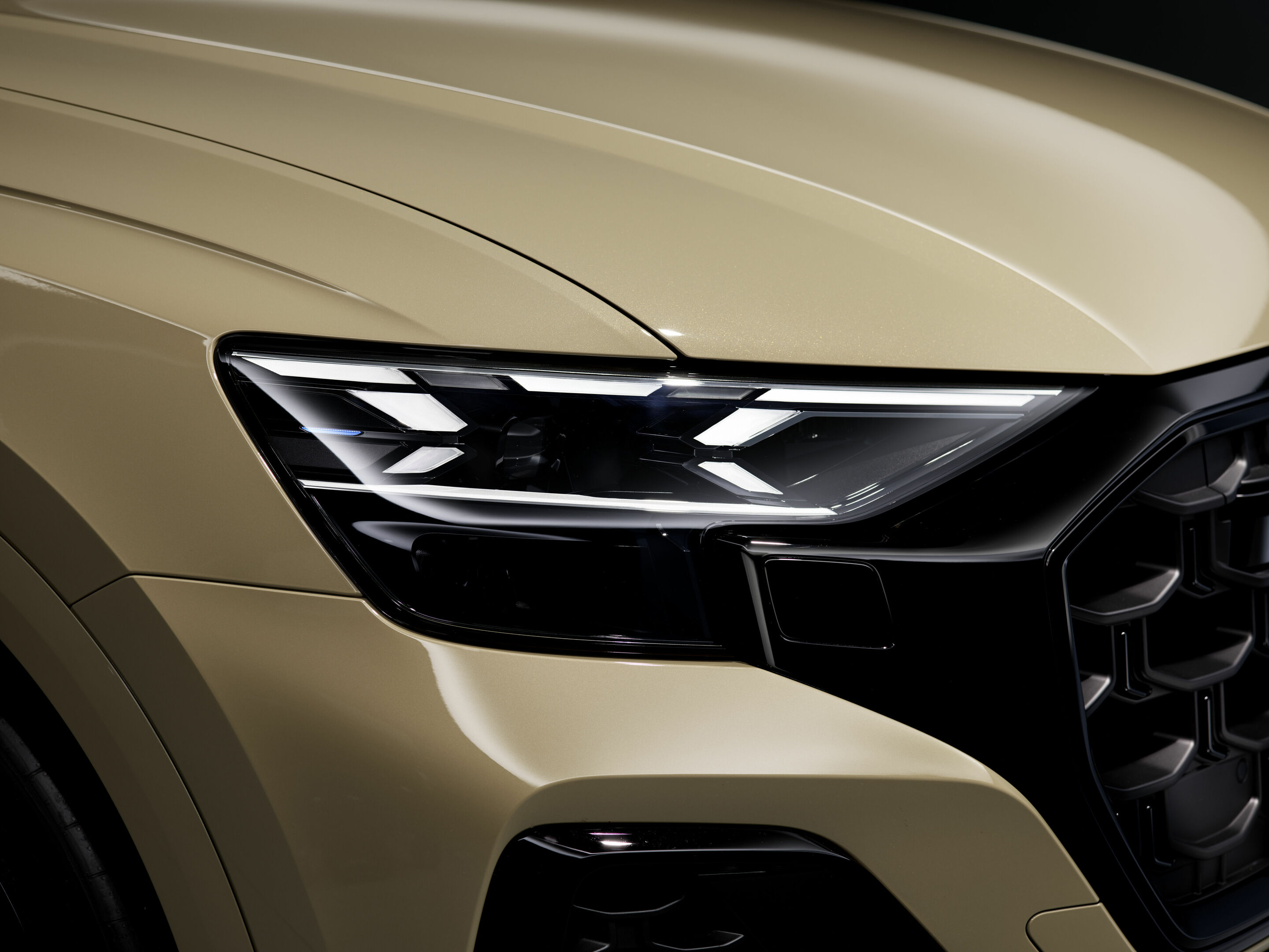 Audi Q8 - Detail,
Colour: Sakhir gold metallic