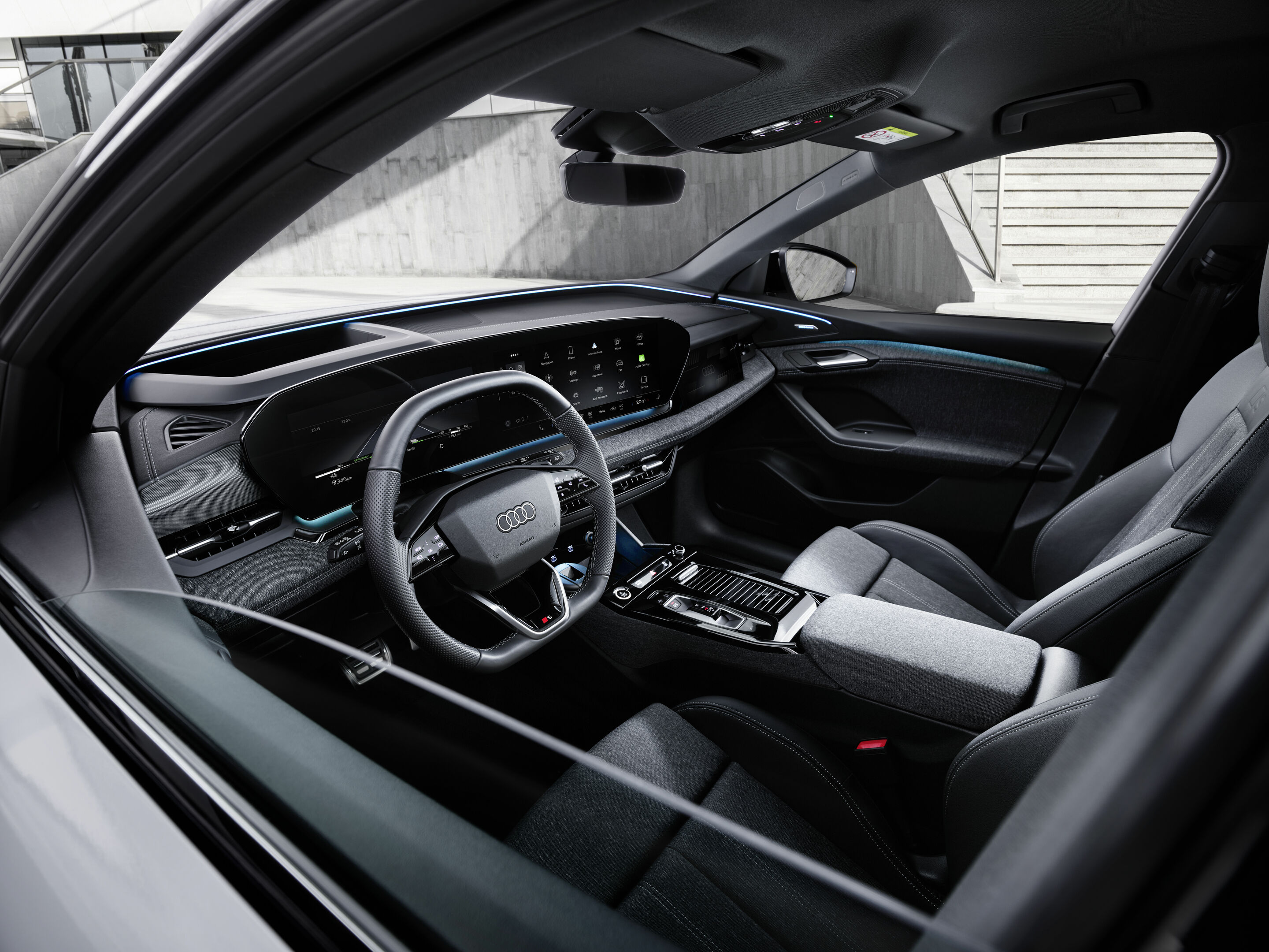How the interior of the Audi Q6 e-tron applies the brand's new
