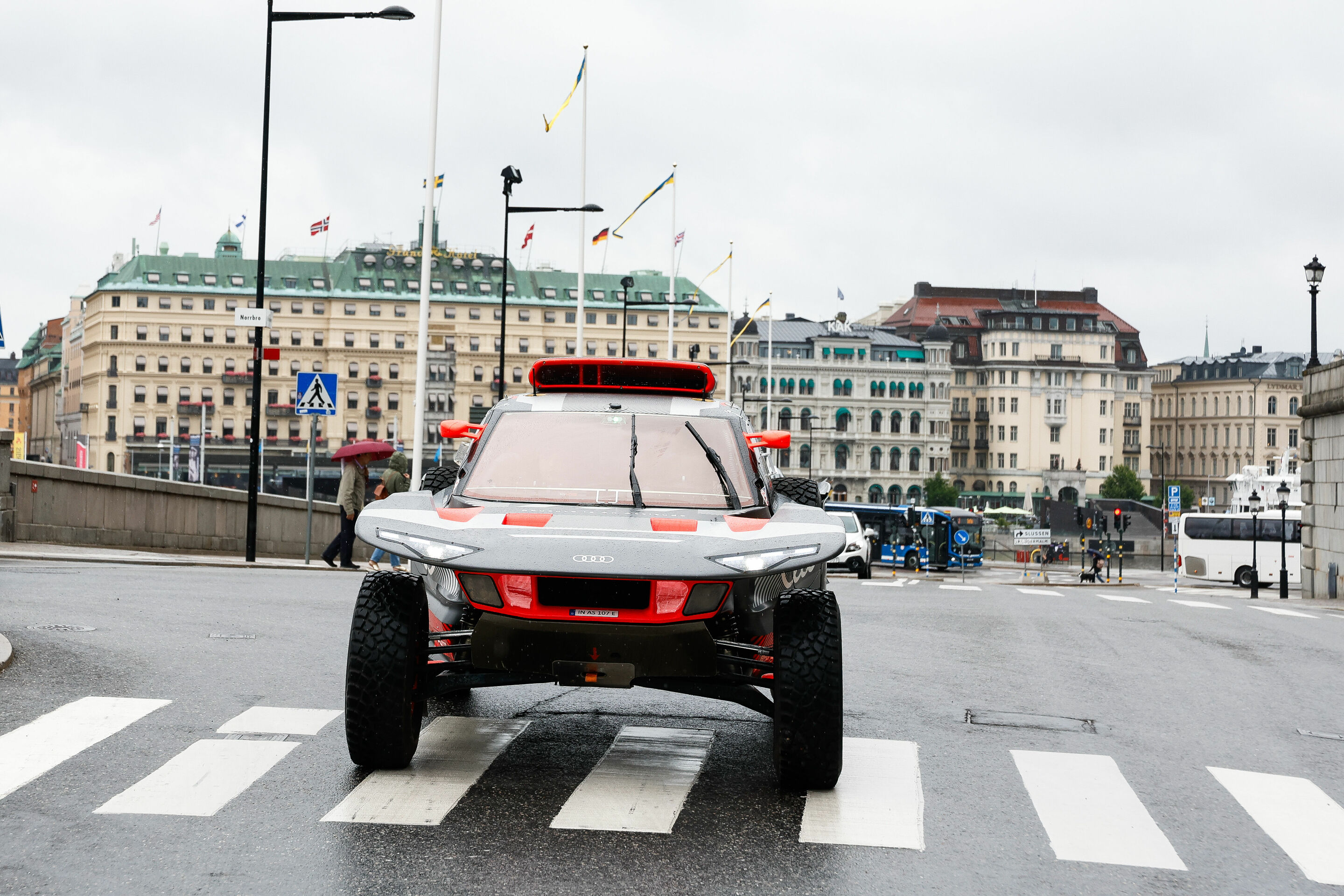 #DakarCityTour 2023: Stockholm - Audi RS Q e-tron (Team Audi Sport), Mattias Ekström/Emil Bergkvist