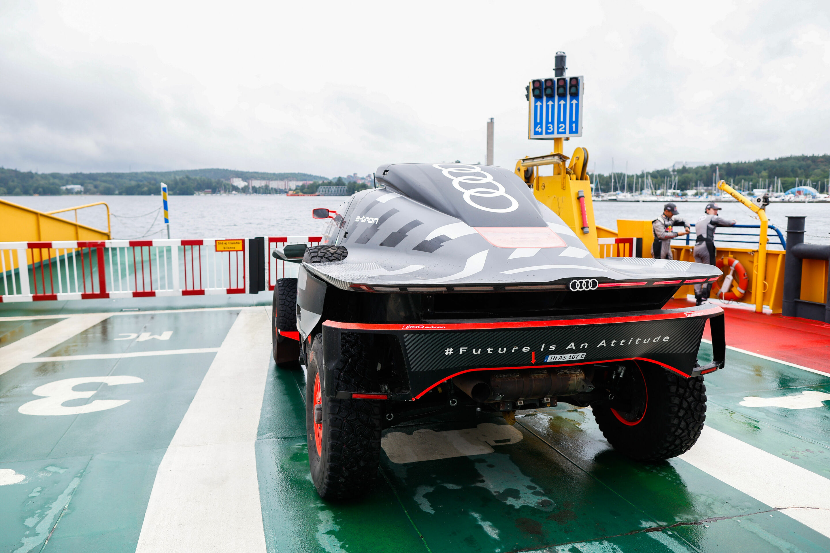 #DakarCityTour 2023: Stockholm - Audi RS Q e-tron, Mattias Ekström, Emil Bergkvist