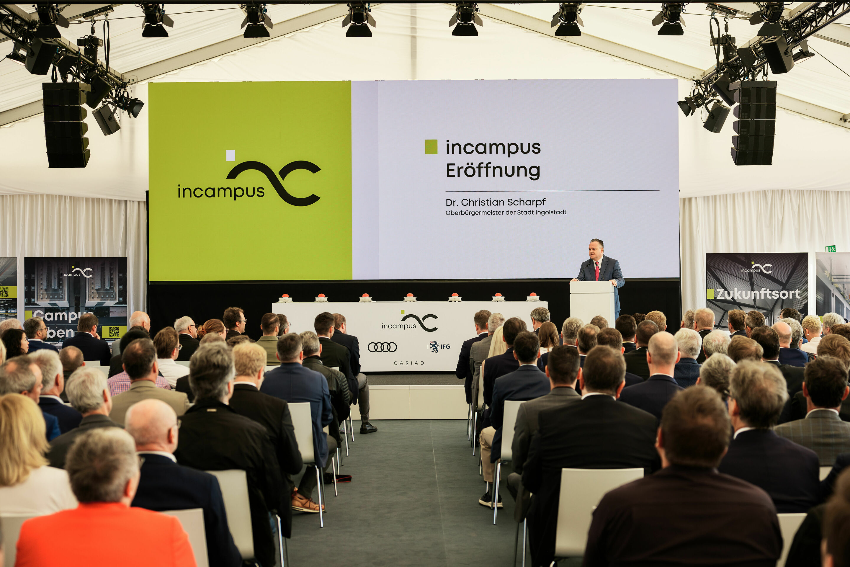 incampus in Ingolstadt eröffnet: neuer Boden für Ideen - Christian Scharpf, Oberbürgermeister der Stadt Ingolstadt