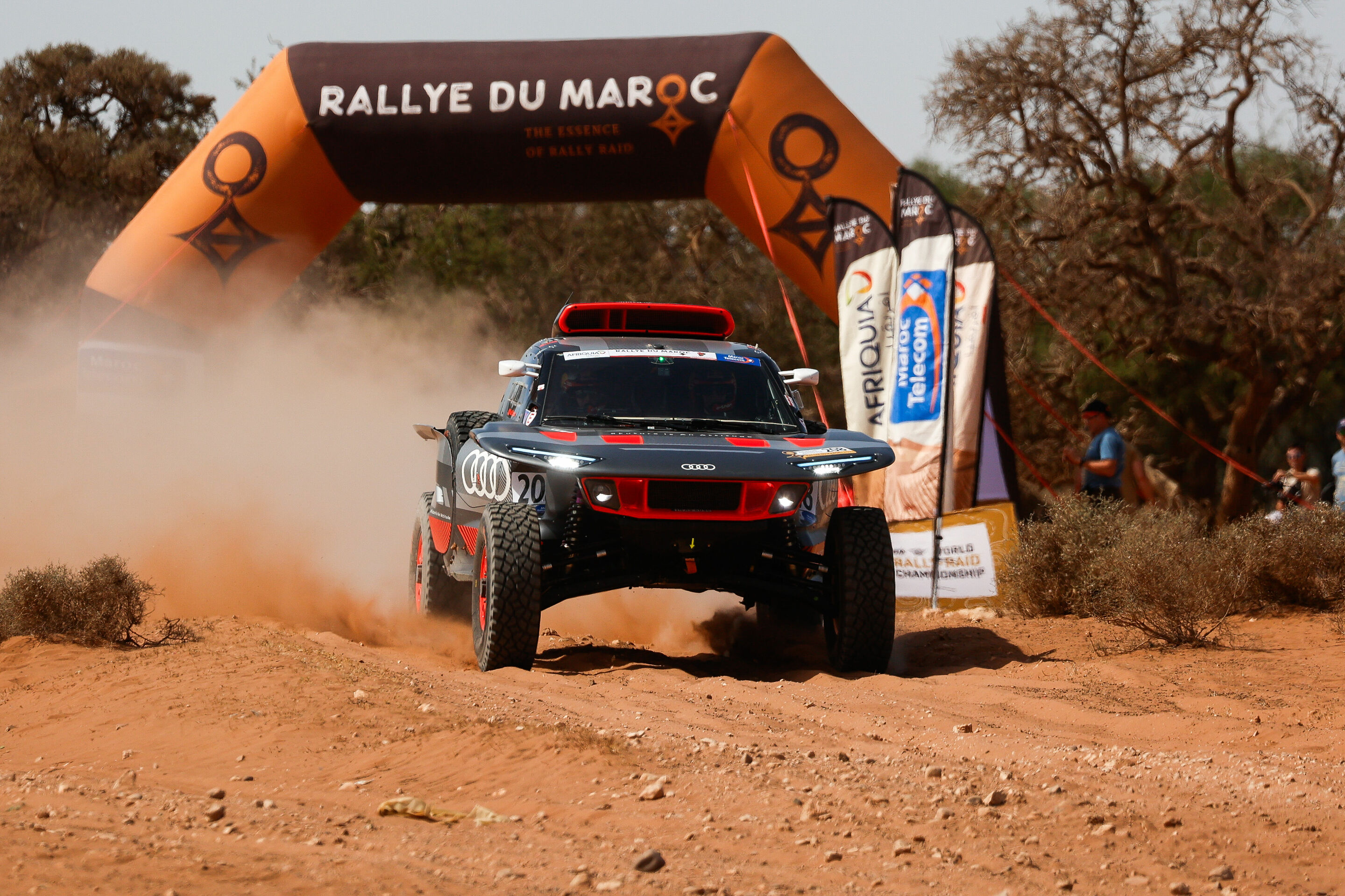 Rallye du Maroc 2023 - Audi RS Q e-tron #208 (Team Audi Sport), Stéphane Peterhansel/Edouard Boulanger